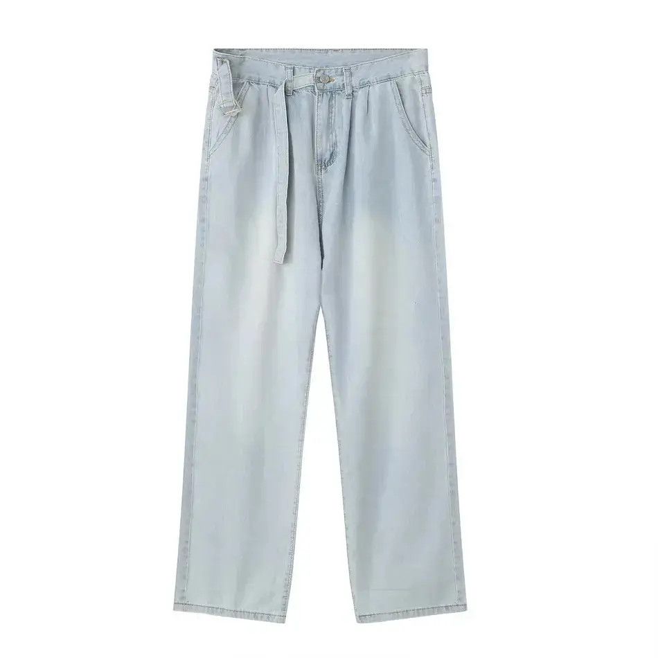 Japanese Brand Retro loose high street wide leg jeans Size US 32 / EU 48 - 4 Thumbnail