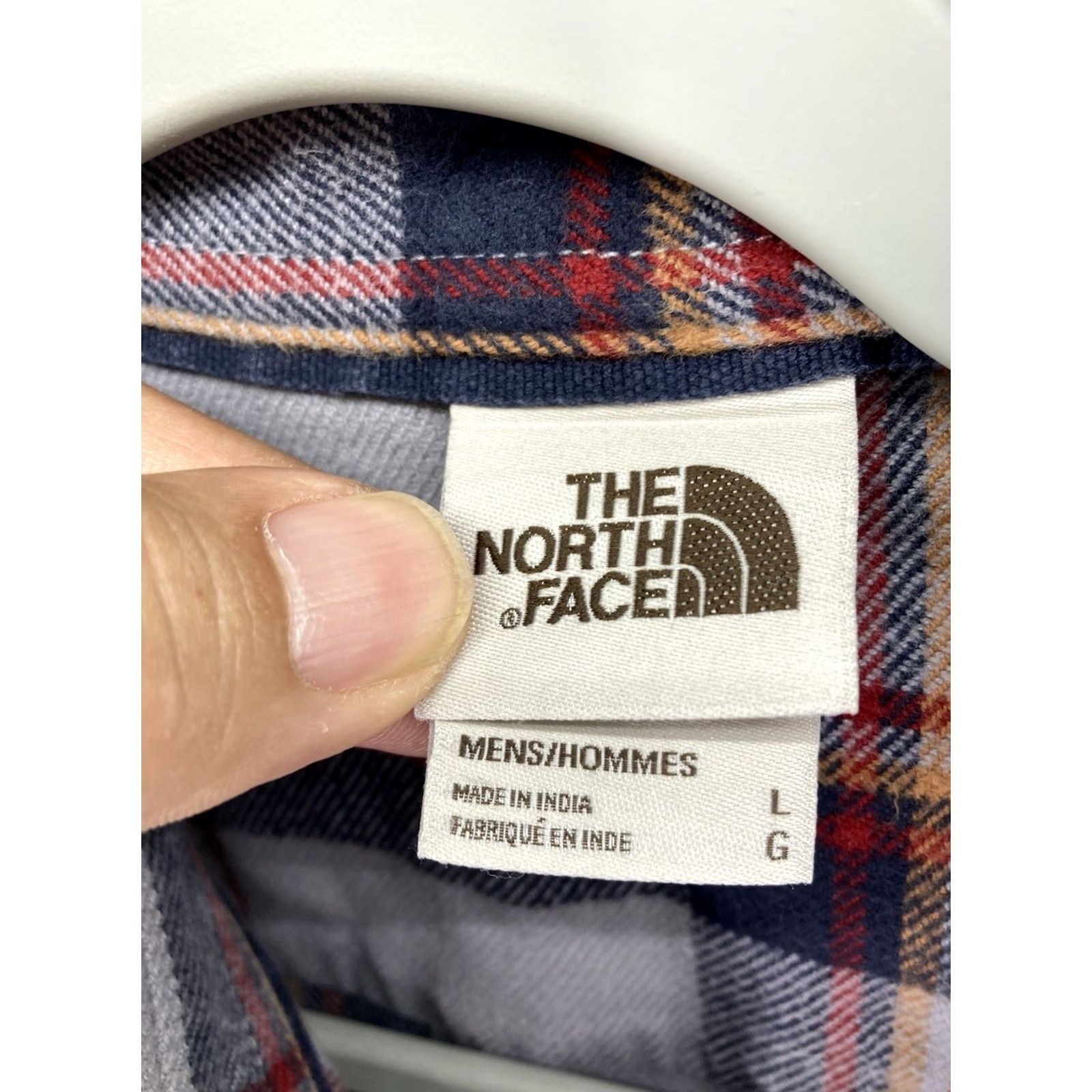 The North Face The North Face Flannel Shirt Men L Gray Plaid Button Long Sleeve Heavy Size US L / EU 52-54 / 3 - 4 Thumbnail