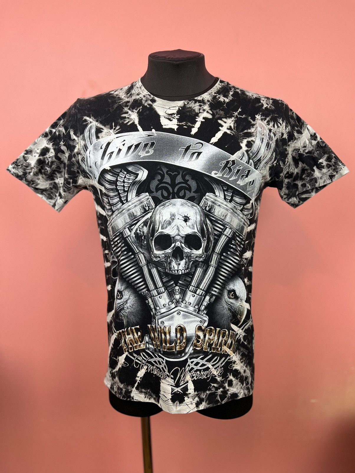 Vintage Wild copyright skull motor moto shirt tee vintage rock Size US S / EU 44-46 / 1 - 5 Thumbnail
