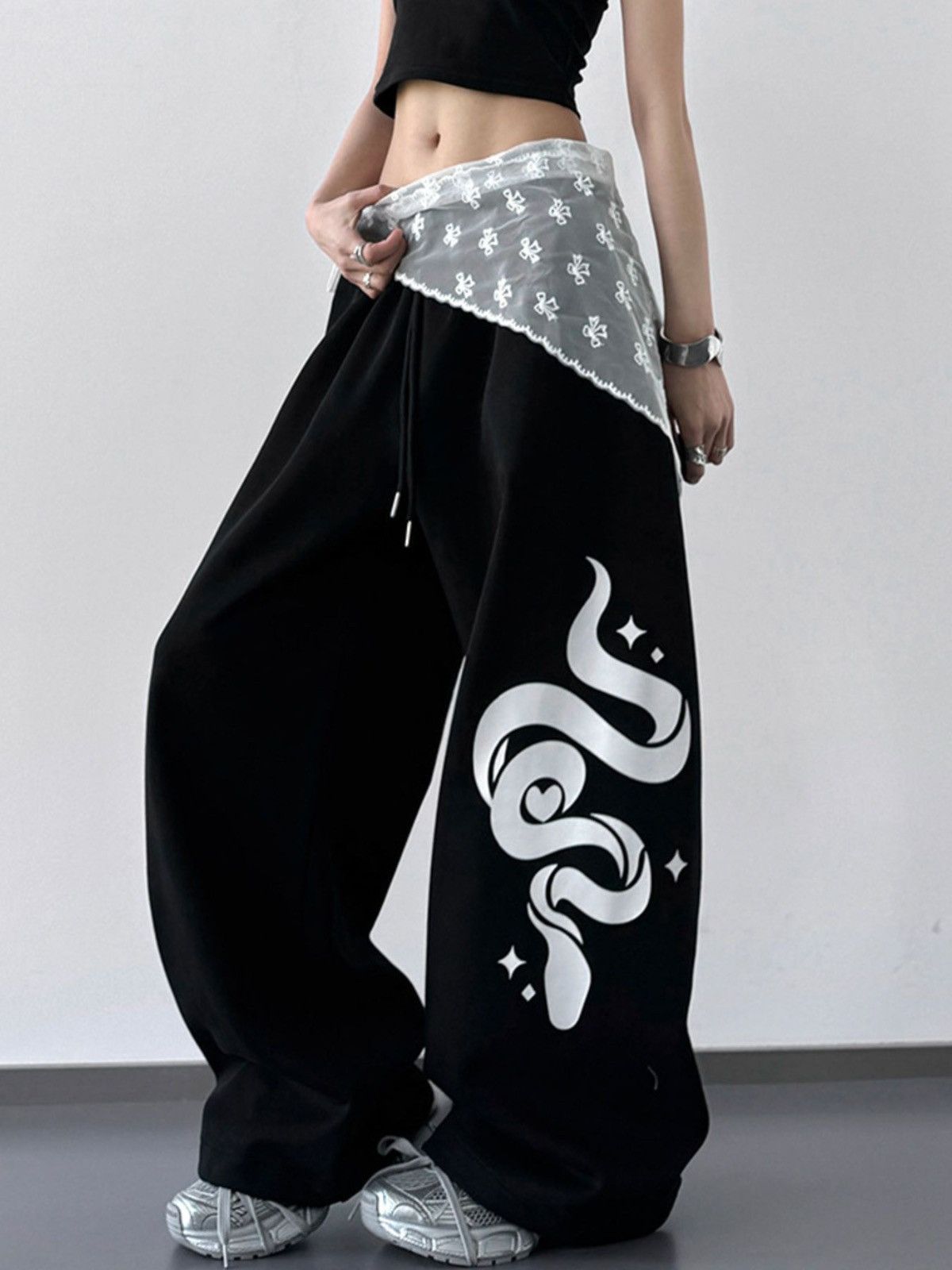 Other Wide leg drawstring sweatpants Size 28" / US 6 / IT 42 - 2 Thumbnail