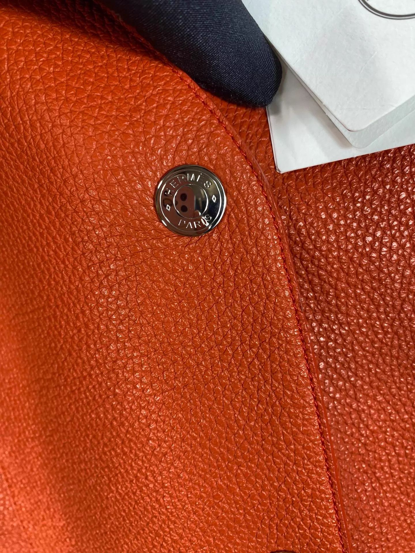 Hermes Hermes Orange V-Neck Suede Vest-Dress 38 NWT Size S / US 4 / IT 40 - 4 Thumbnail
