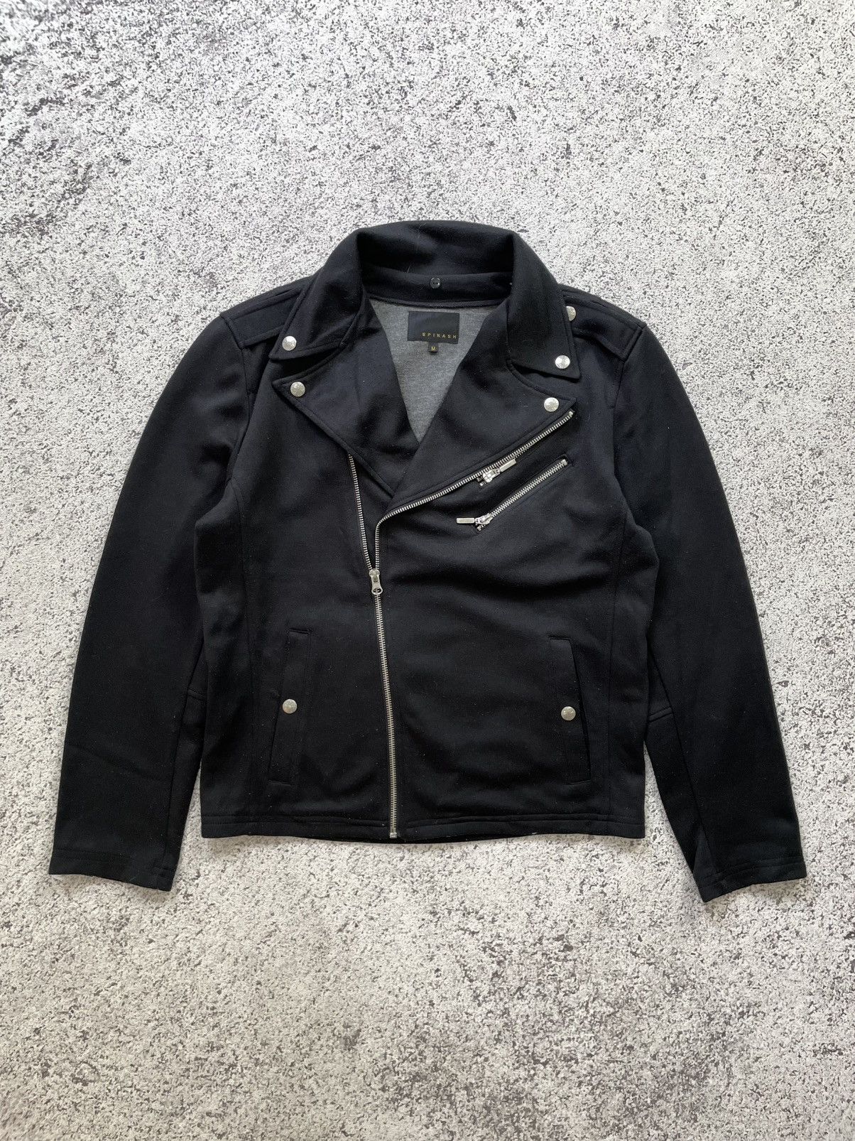 Japanese Brand 2000s Spinash - Vintage Bikers jacket ramones Asymmetric Size US M / EU 48-50 / 2 - 1 Thumbnail