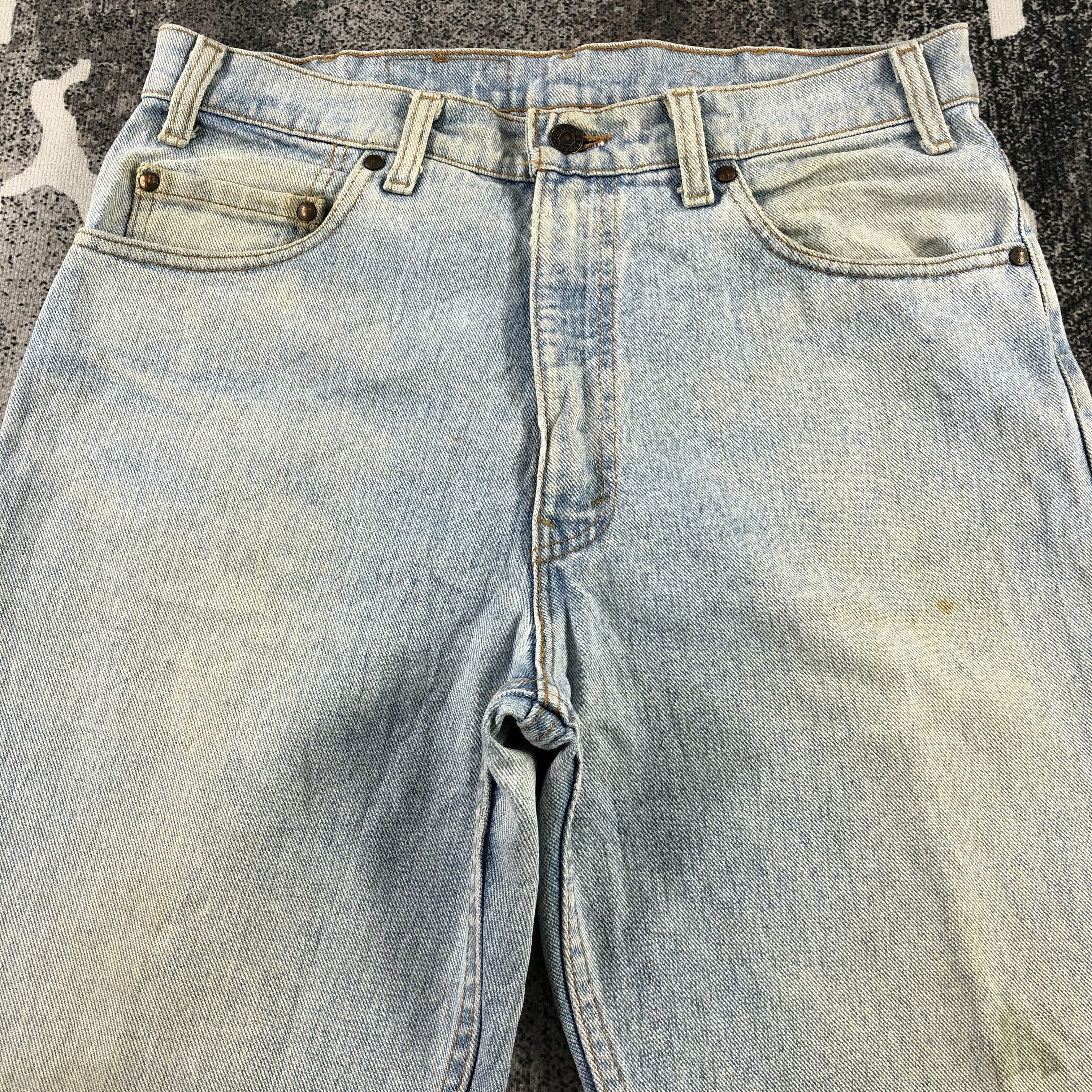 Levi's Vintage 90s Levis 540 Jeans Dirty Wash Denim KJ1368 Size US 33 - 3 Thumbnail