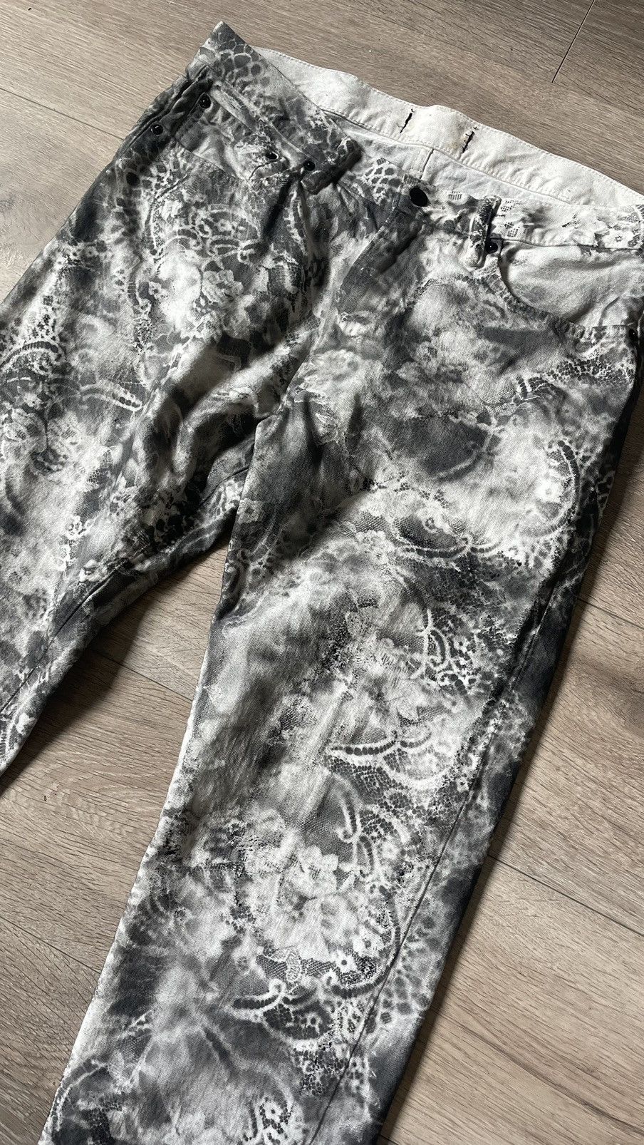 Handmade Honeymoon Hand Painted Denim Size US 32 / EU 48 - 2 Thumbnail