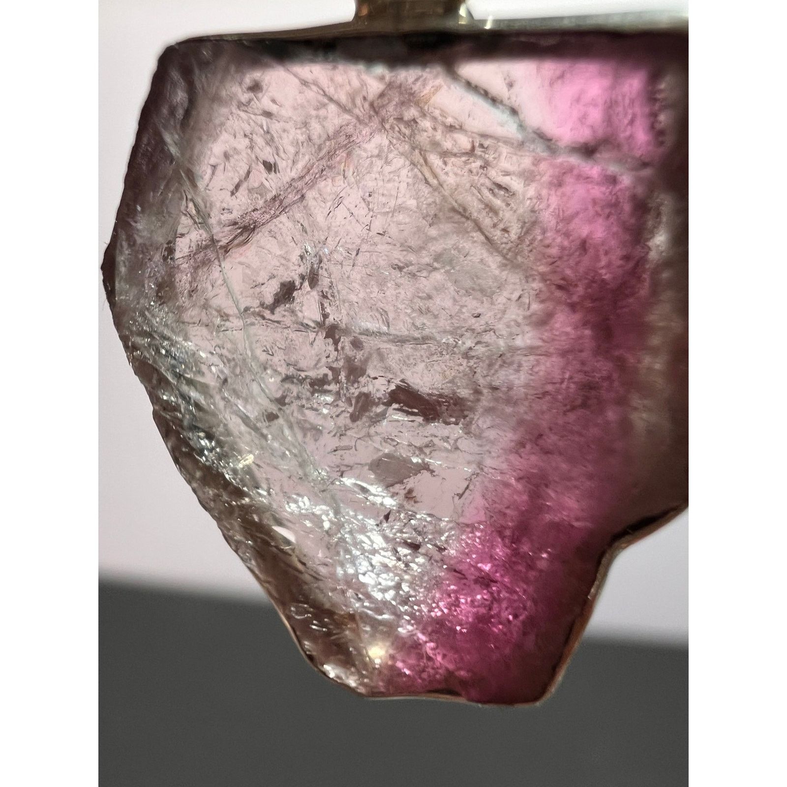 Other NEW Pink bi color tourmaline 925 pendant 2.79 grams Size ONE SIZE - 8 Thumbnail