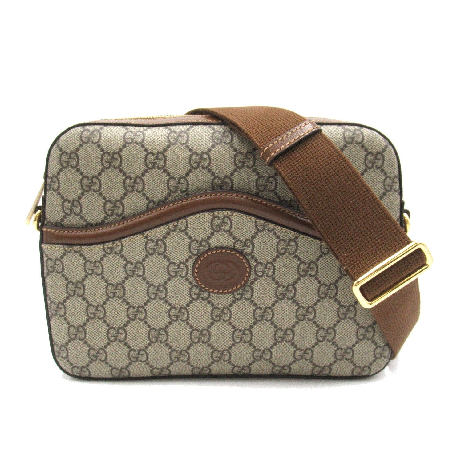 Gucci Gucci Gg Supreme Interlocking G Shoulder Bag Coated Canvas Brown Size ONE SIZE - 1 Thumbnail