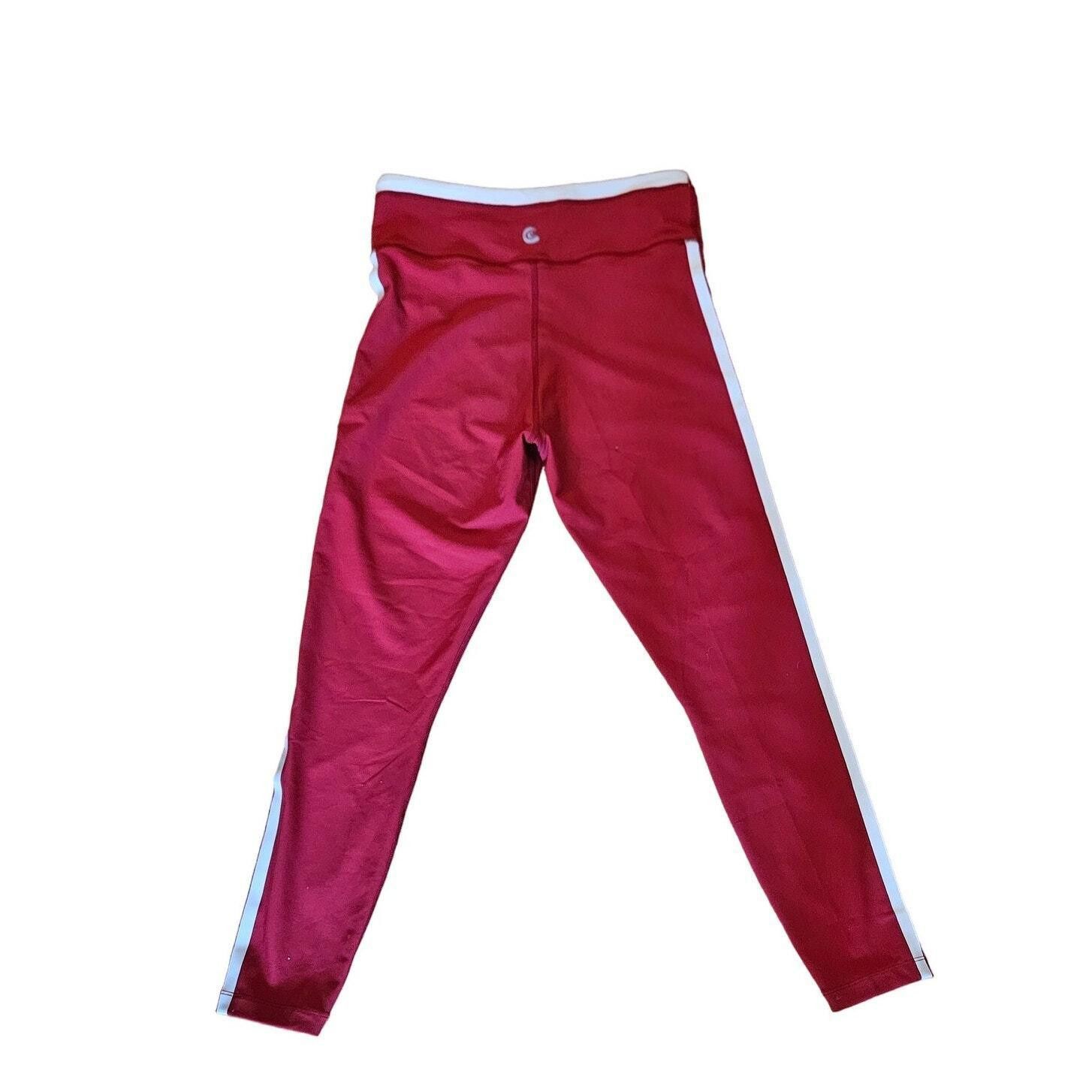 Designer Johnny Was Calme Red Striped Leggings Endurance Large NWOT Size 36" / US 14 / IT 50 - 3 Thumbnail
