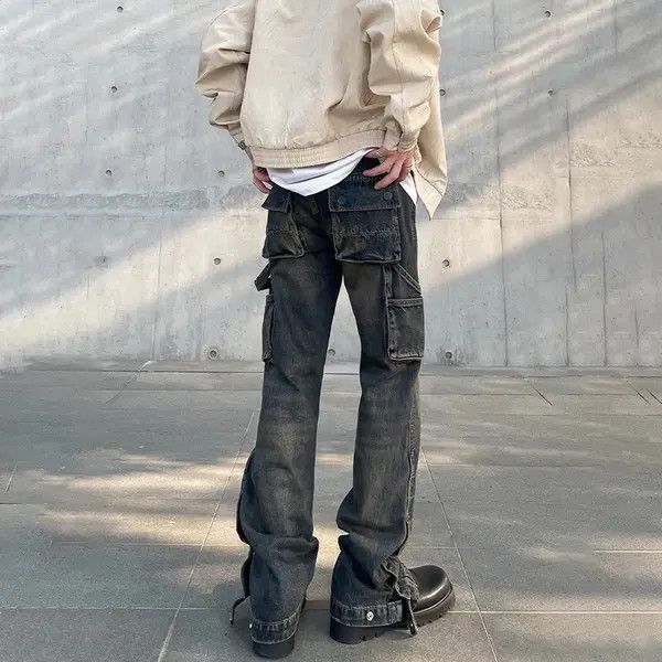 VIBE Grunge y2k faded baggy cargo jeans streetwear Size US 32 / EU 48 - 3 Thumbnail