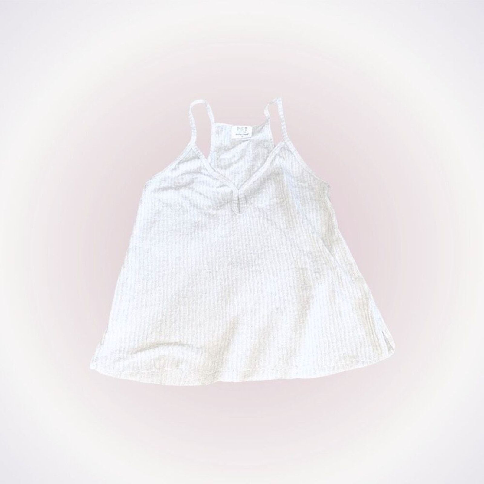 Other Project Social T Ribbed V-Neck Tank Top in Light Tan | Sz M Size M / US 6-8 / IT 42-44 - 1 Thumbnail