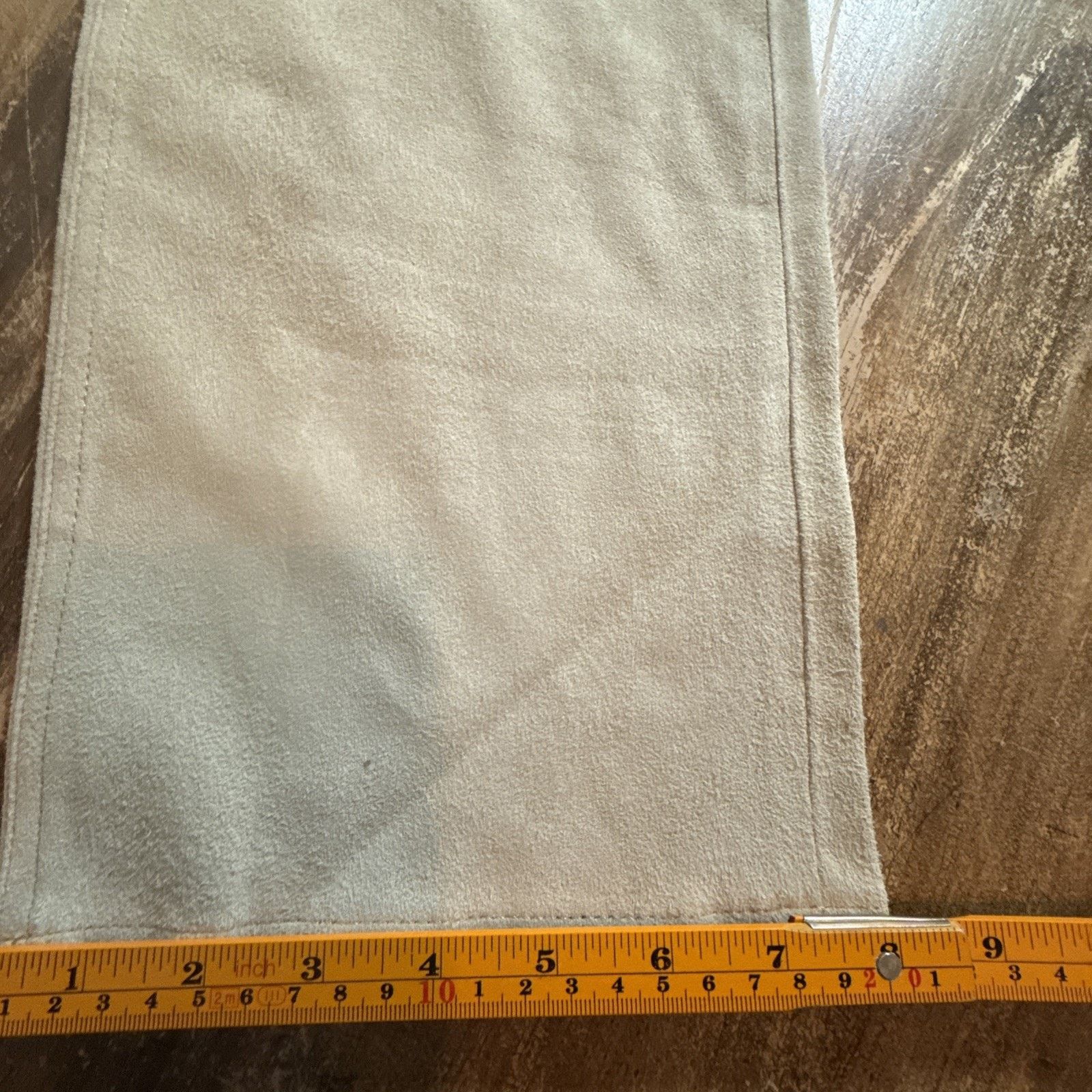 Lauren Ralph Lauren Lauren Ralph Pale Parchment High Rise Straight Leg Suede Size 30" / US 8 / IT 44 - 11 Thumbnail