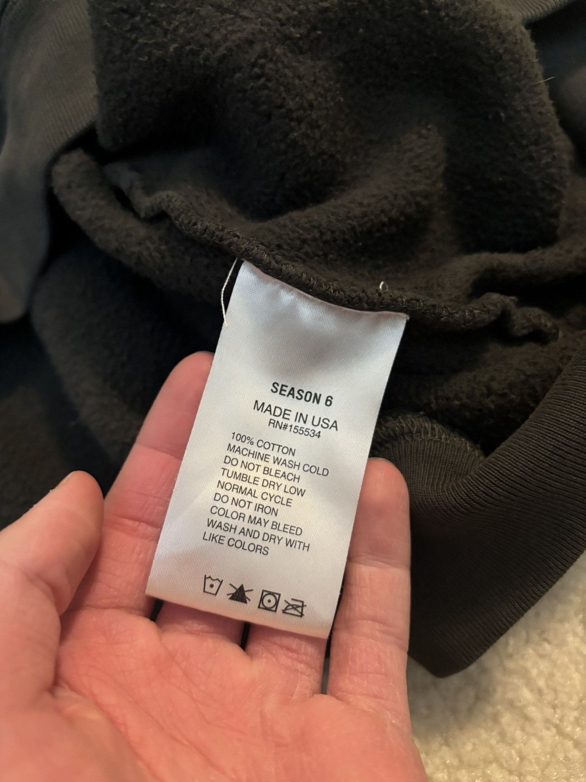 Kanye West Yeezy Season 6 Pullover Hoodie Core Dark Grey Size US L / EU 52-54 / 3 - 4 Thumbnail