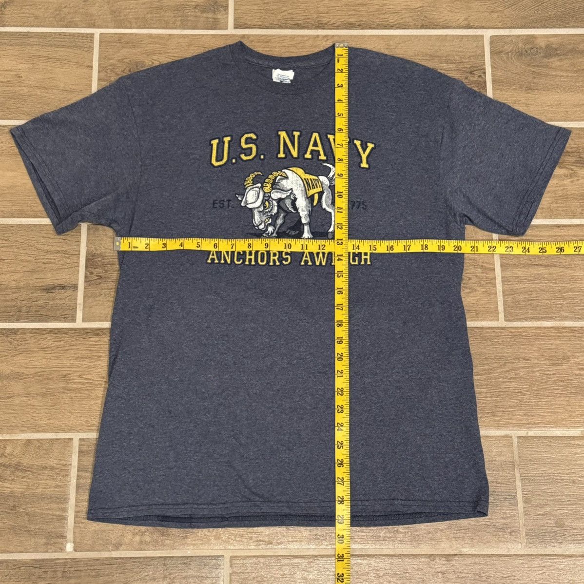 Delta × Vintage U.S. Navy Midshipmen Bill Billy Goat “Anchors Aweigh” Tee Size US L / EU 52-54 / 3 - 6 Thumbnail