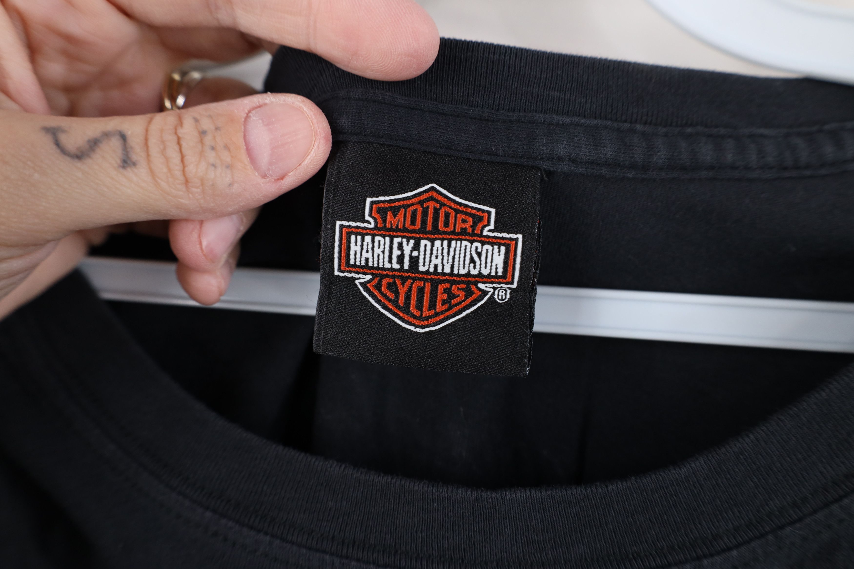 Harley Davidson Vintage Y2K Harley Davidson 3/4 Sleeve Sequin Wings T-Shirt Size L / US 10 / IT 46 - 8 Thumbnail