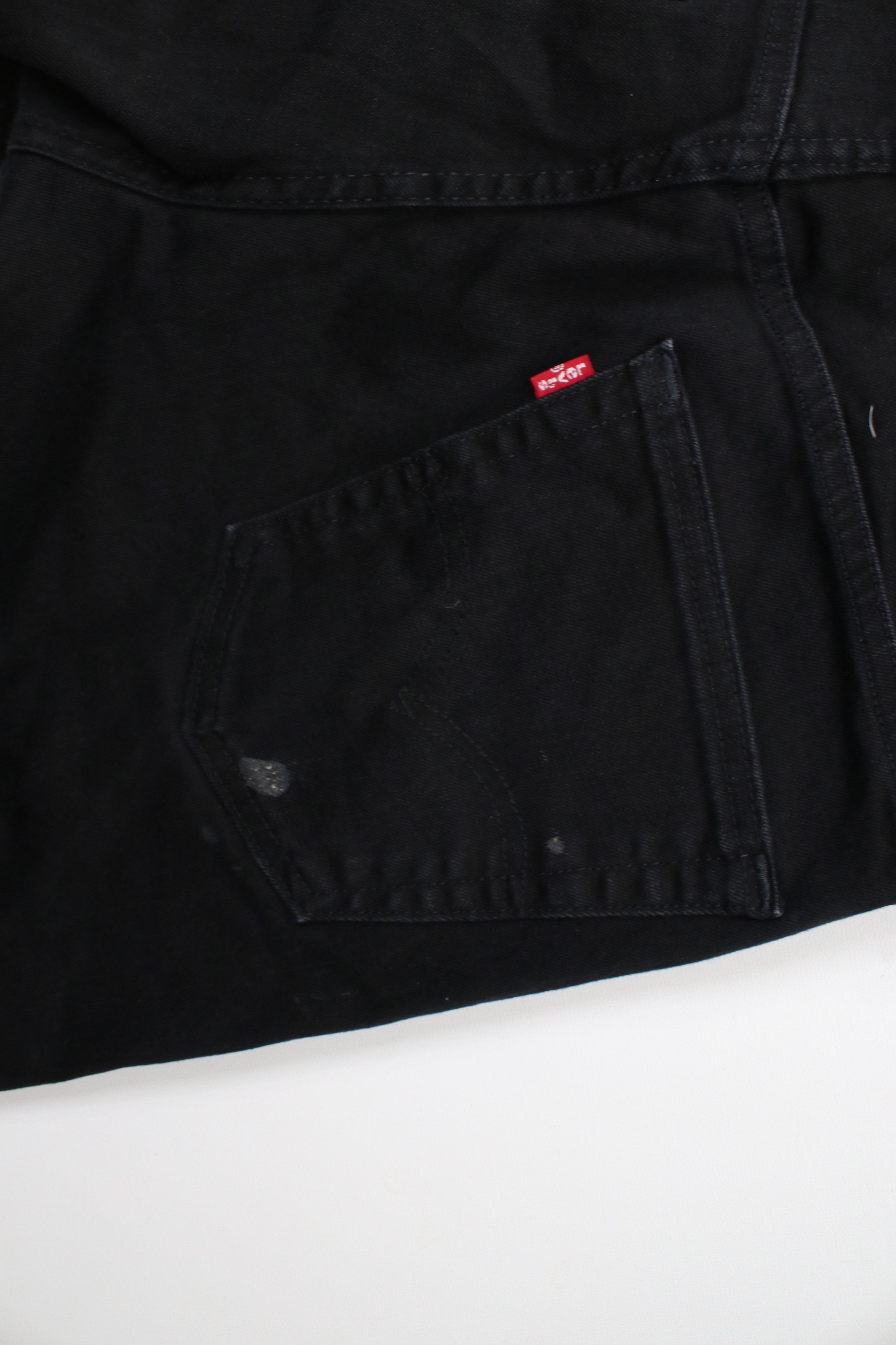 Levi's × Vintage Vintage Y2K Levis 502 Stretch Tapered Leg Denim Jeans Black Size US 32 / EU 48 - 14 Thumbnail