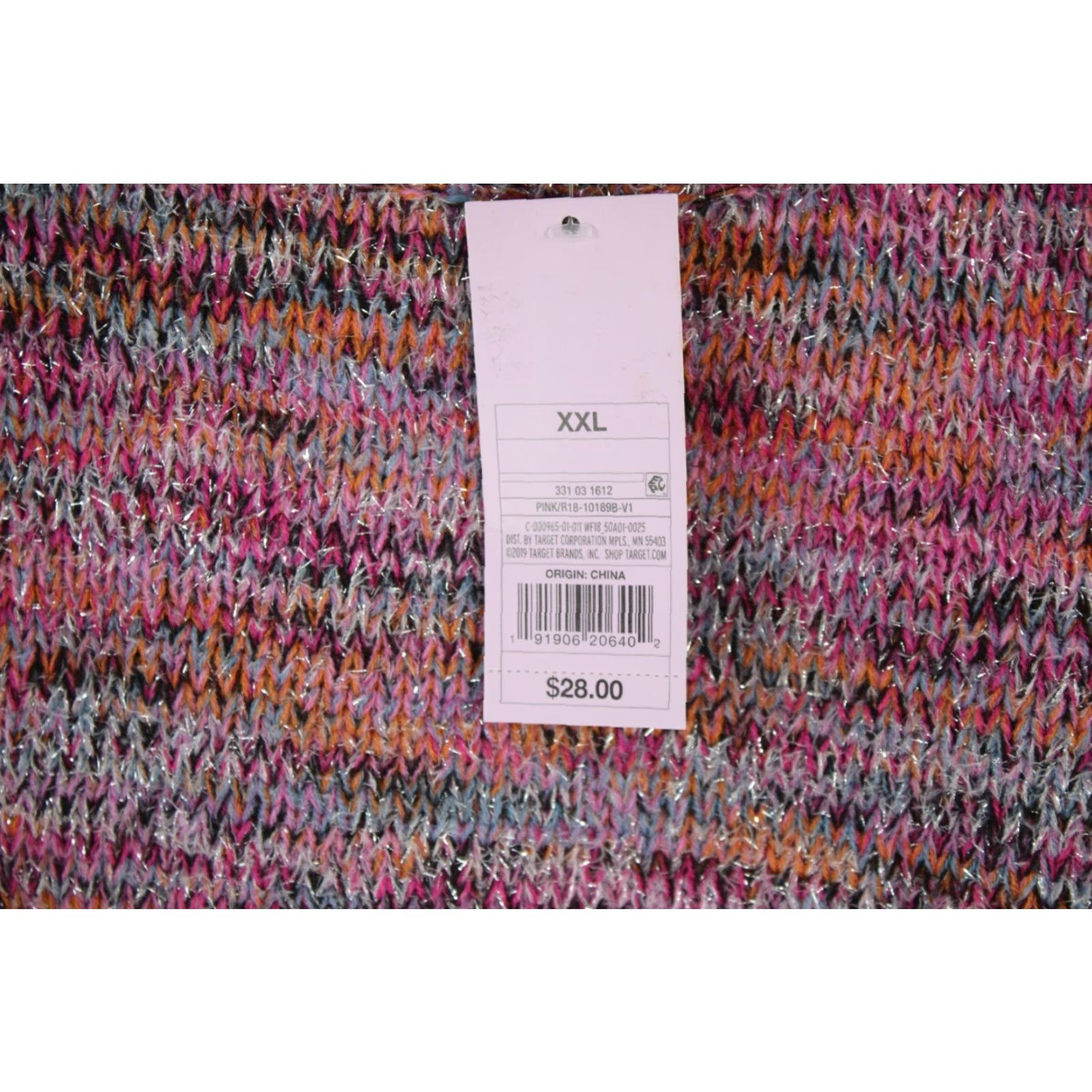 Vintage WILD FABLE Womens Shimmer Pink Knit Sweater Pullover Long Sleeve Round Neck Size XXL Casual Size XXL / US 16-18 / IT 52-54 - 7 Thumbnail