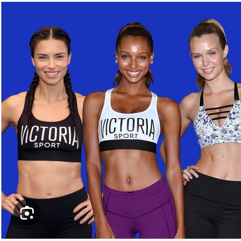 Victoria's Secret Victoria Sport The Player White Strappy Sport Bra Size L NWT Size ONE SIZE - 6 Thumbnail