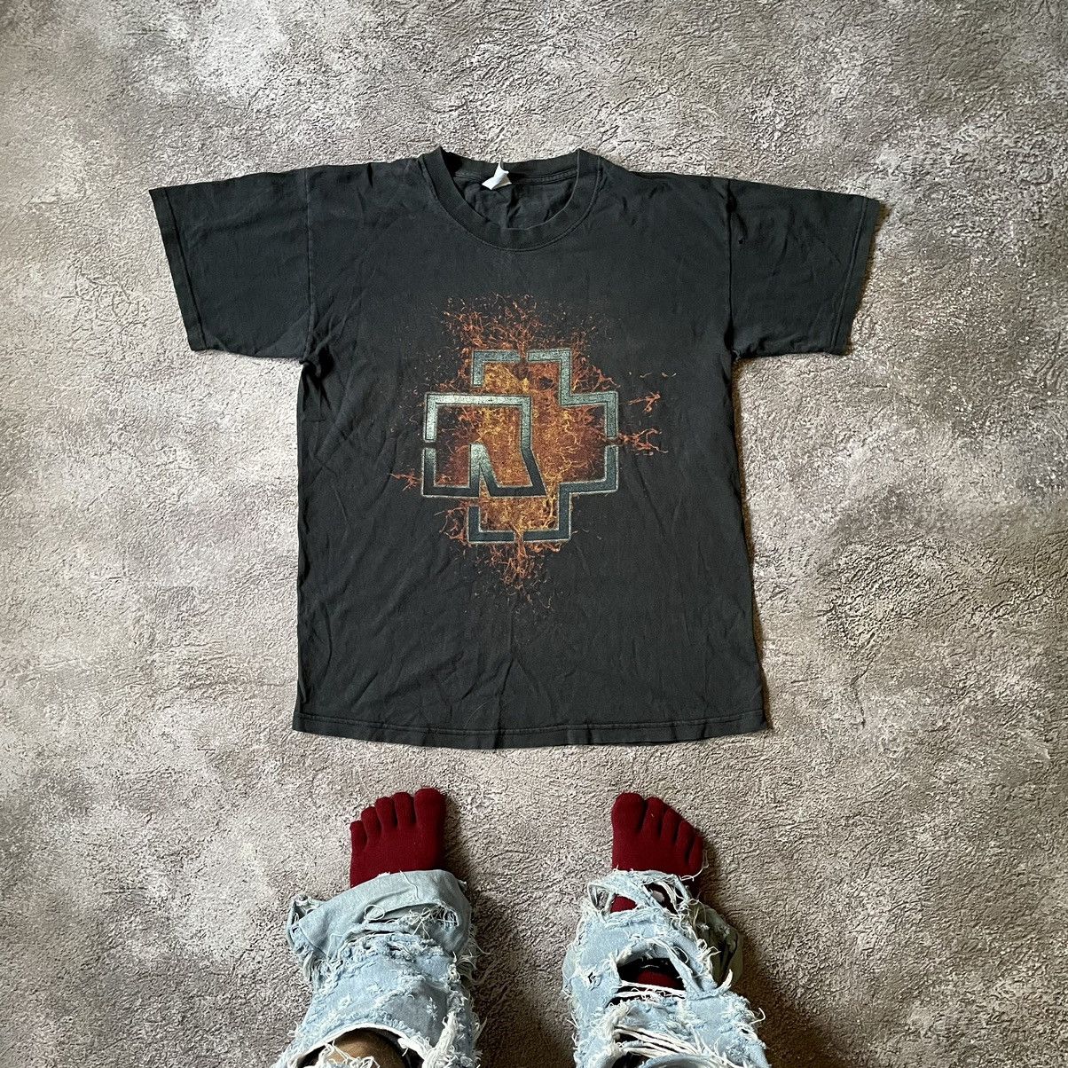 Vintage Vintage Y2K Sun Faded Rammstein Graphic Band Tee Grunge M Size US M / EU 48-50 / 2 - 1 Thumbnail