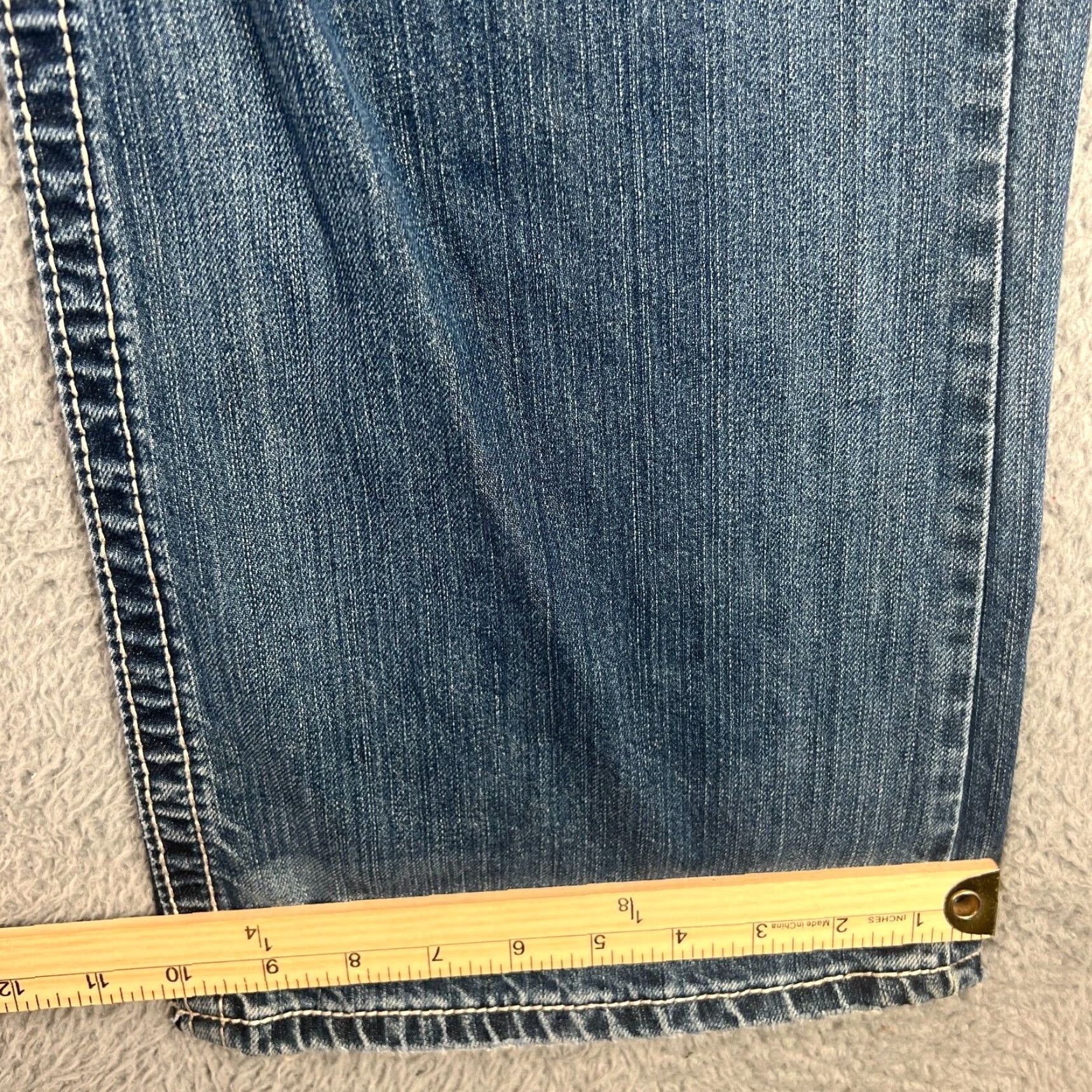 Vintage VINTAGE Buckle Jeans Men Size 36 37x31 Straight Denim Medium Blue Distressed Logo Size US 36 / EU 52 - 2 Thumbnail
