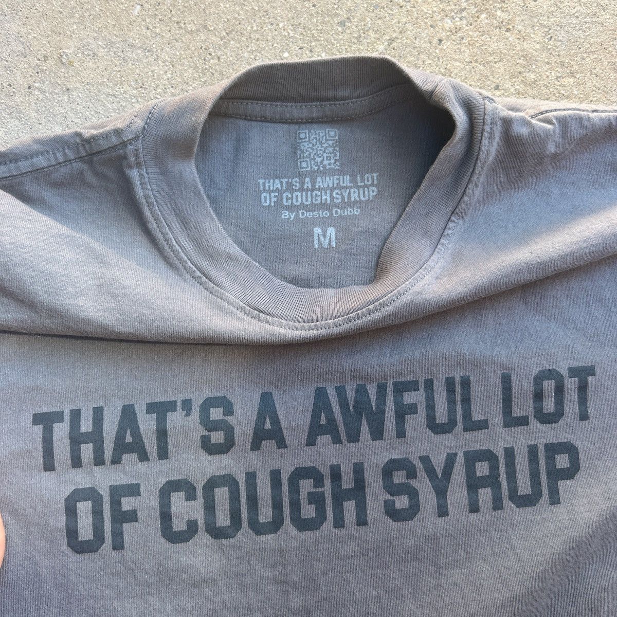 Awful Lot of Cough Syrup Grey and Dark Grey Awful Lotta Cough Syrup Size US M / EU 48-50 / 2 - 3 Thumbnail