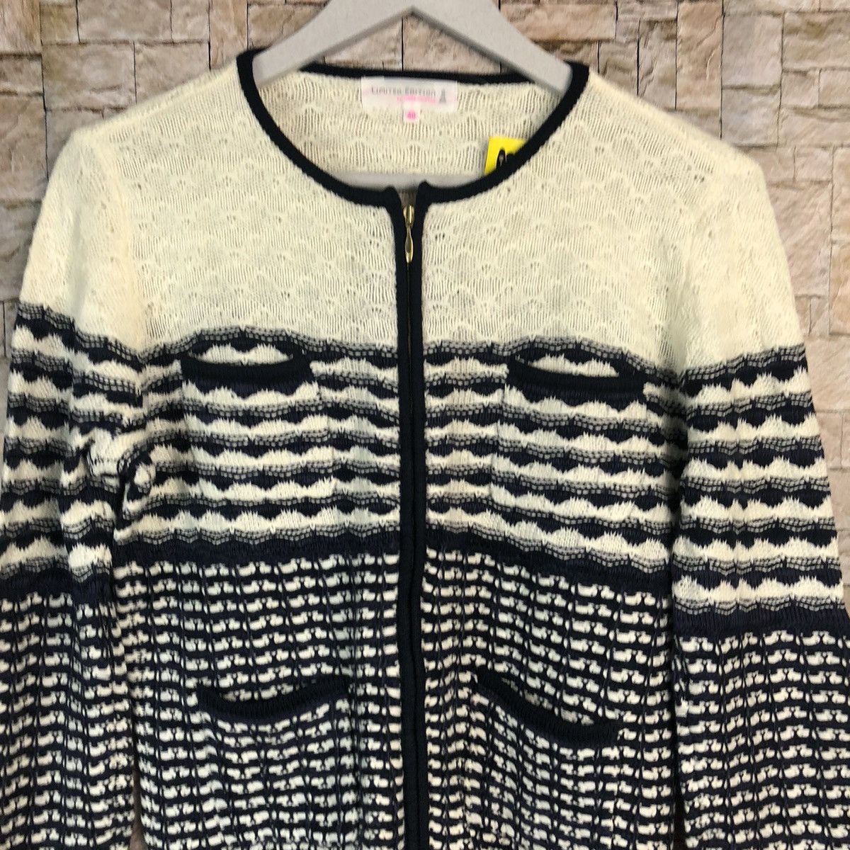 Junko Shimada Limited Edition Junko Shimada Blue Patterned Cardigans #A896 Size S / US 4 / IT 40 - 5 Thumbnail