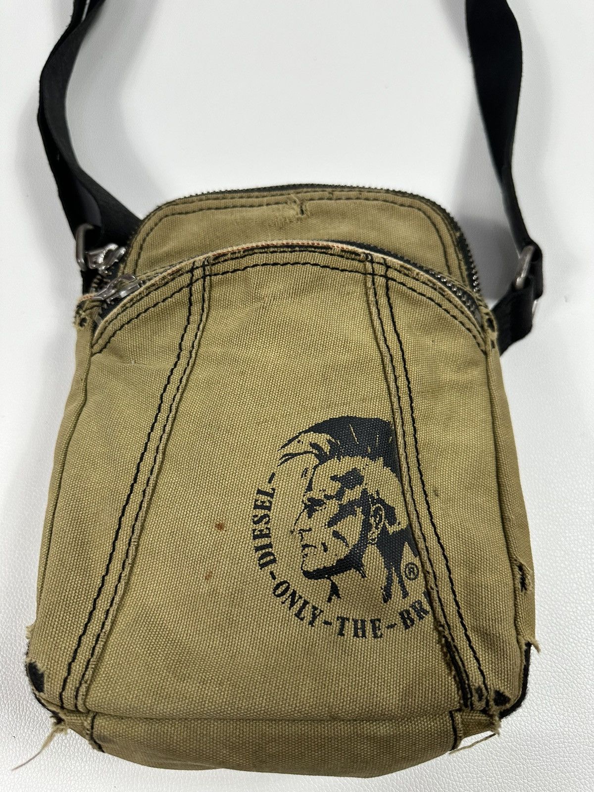Diesel Vintage Diesel red Line Slevedge Distressed Crossbody Bag Size ONE SIZE - 6 Thumbnail