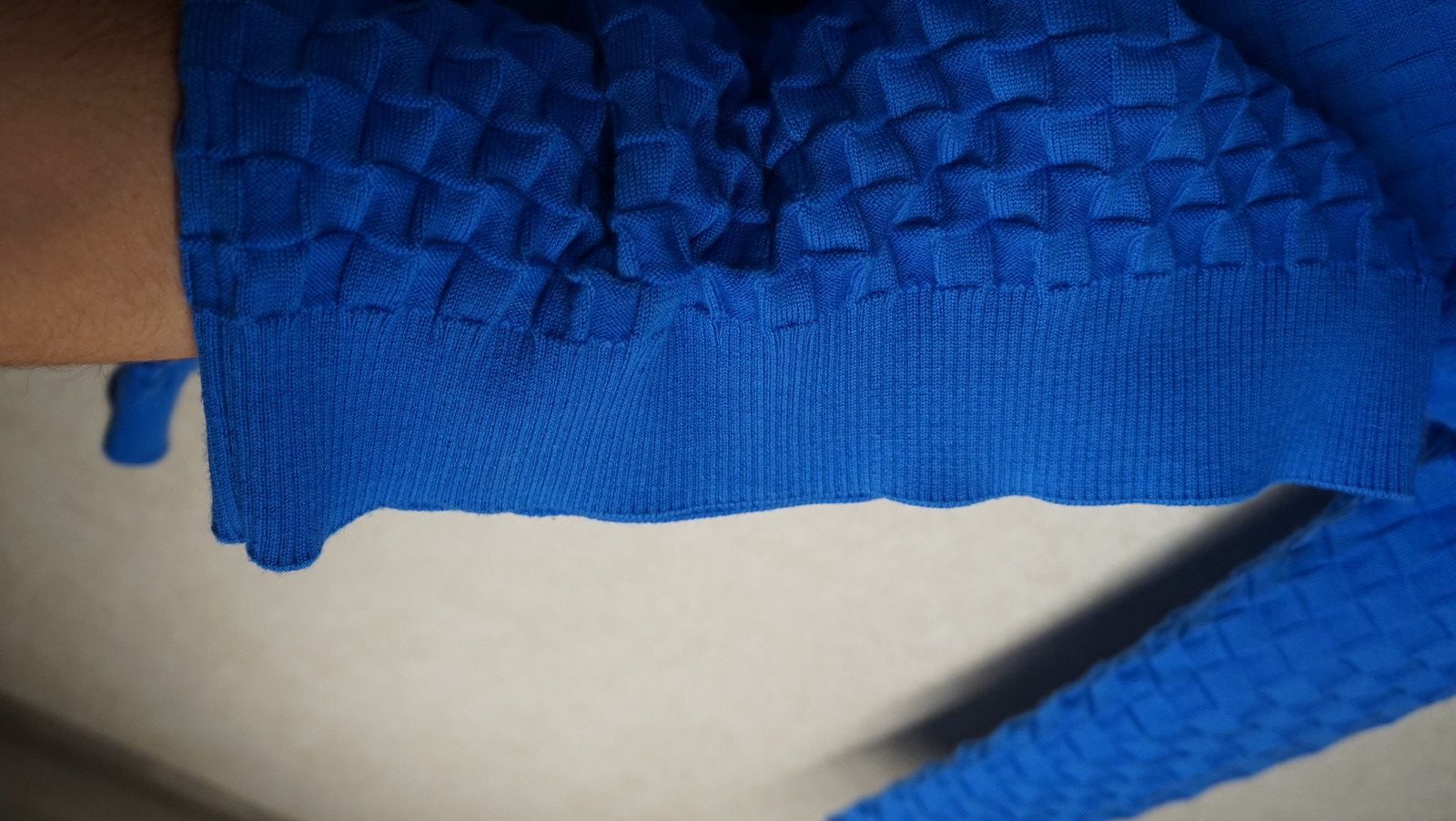 Louis Vuitton Louis Vuitton Damier Checker Blue Wool Sweater Size S Size US S / EU 44-46 / 1 - 8 Thumbnail