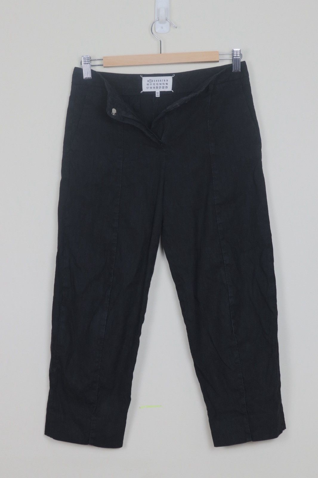 Maison Margiela Margiela Line 1 Black Linen Pants Size 26" / US 2 / IT 38 - 8 Thumbnail