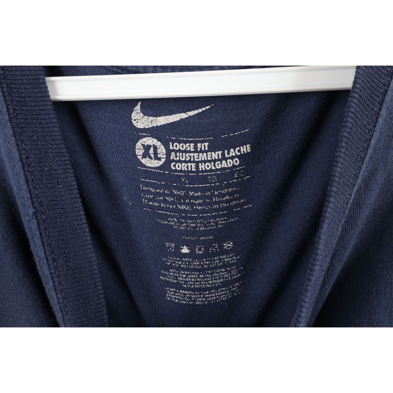 Nike × Vintage Vintage Nike Travis Scott Mini Swoosh Detroit Tigers T-Shirt Size US XL / EU 56 / 4 - 6 Thumbnail