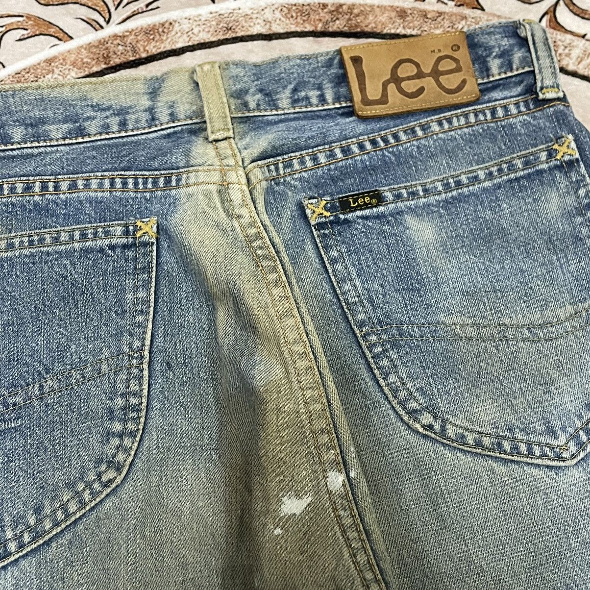 Lee 🔥Vintage Lee Riders Washed Ripped Distress Selvedge Jeans Size US 31 - 12 Thumbnail