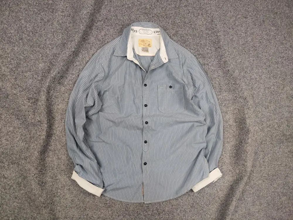 J.A.C.H.S. Mfg. Co. Vintage Jachs superior quality American Striped Button Shirt Size US XL / EU 56 / 4 - 1 Thumbnail