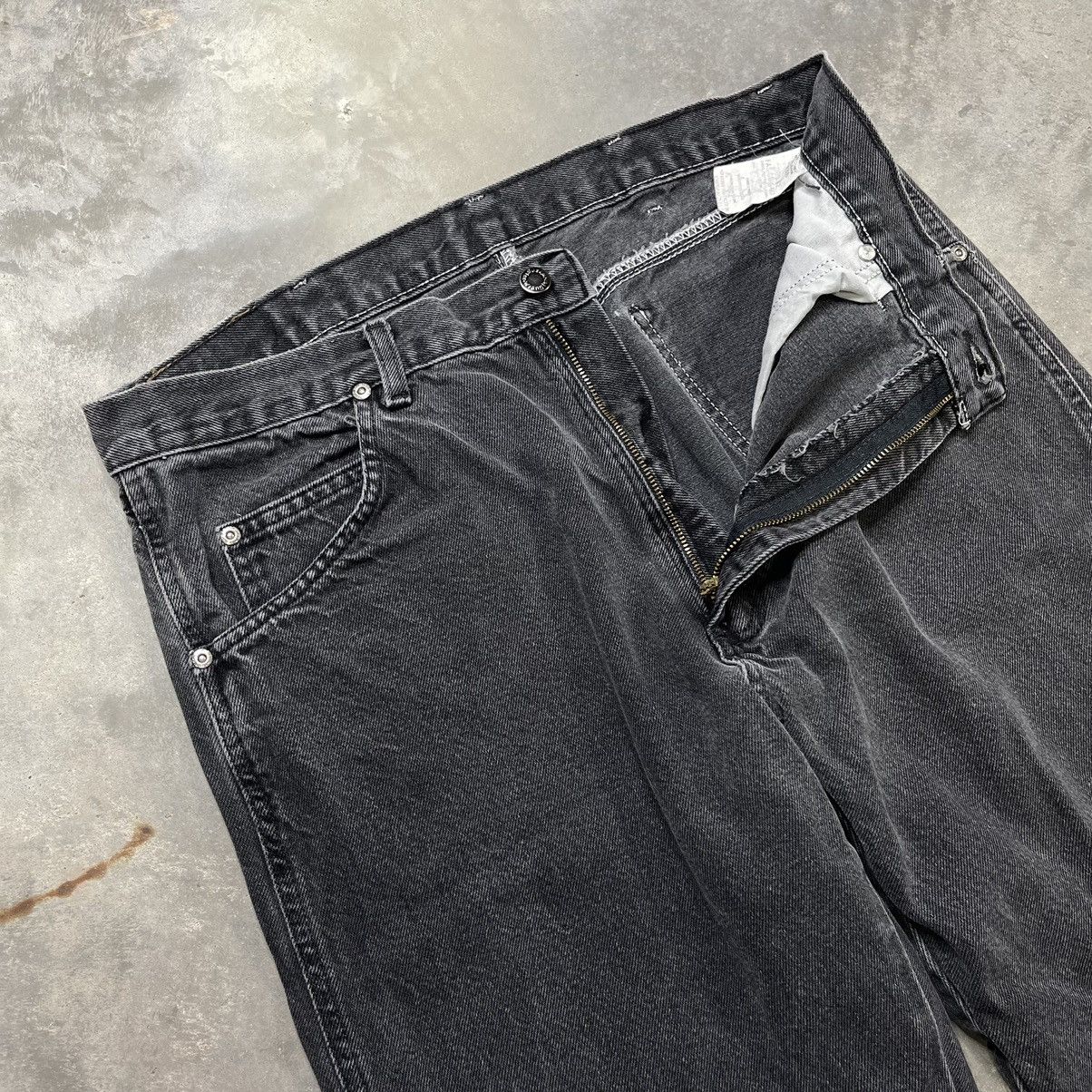 Vintage × Wrangler Vintage Wrangler Jeans Straight Leg Faded Black Denim 2000s Size US 34 / EU 50 - 5 Thumbnail