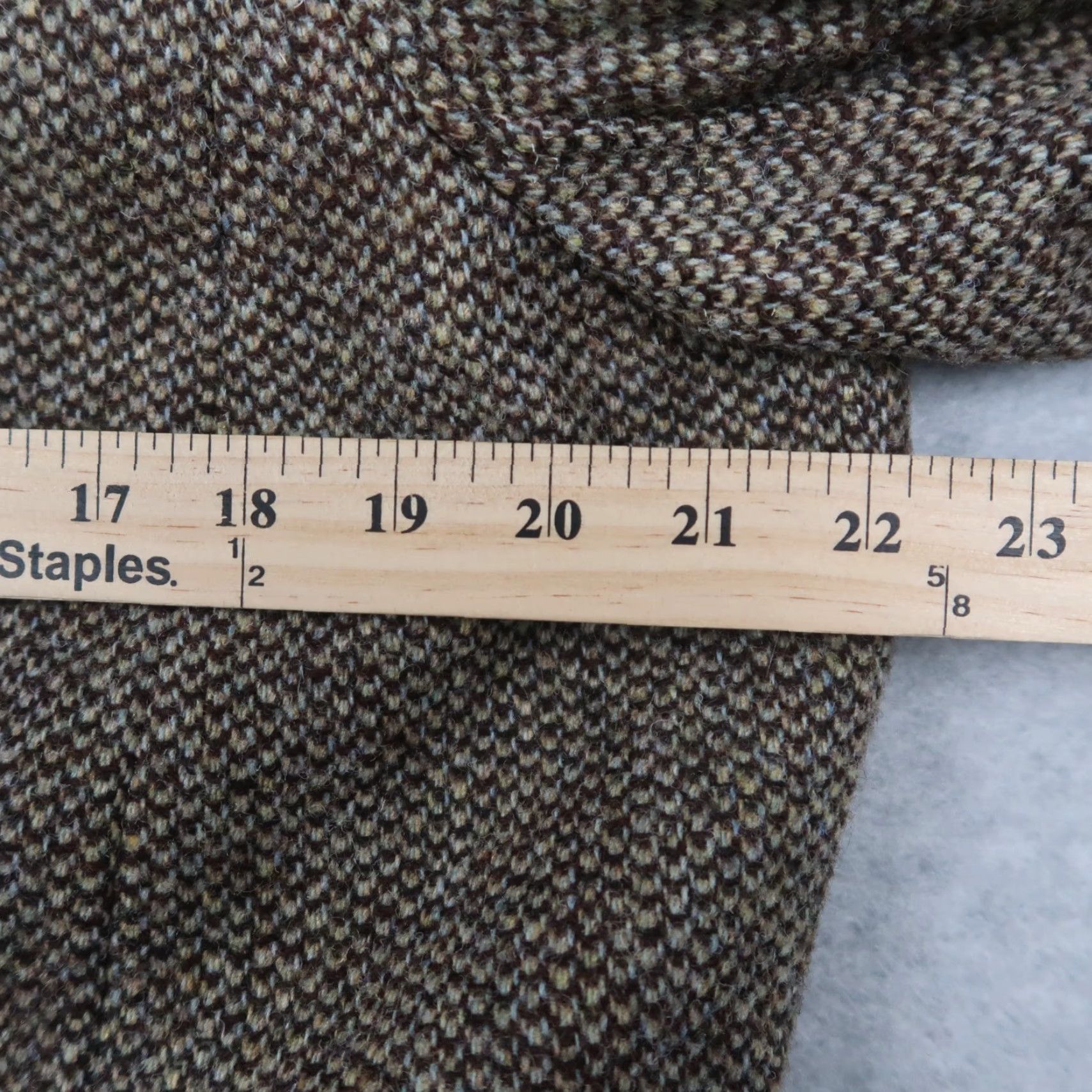 Orvis VINTAGE Orvis Women’s Harris Tweed Peacoat Trench Coat Long Jacket Belted Sz 10 Brown Wool Coat Womens 90s Size L / US 10 / IT 46 - 6 Thumbnail