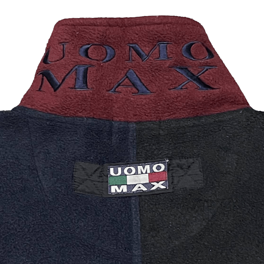 Japanese Brand Vintage Uomo Max Italian Fleece Pullover Half Zipper Size US M / EU 48-50 / 2 - 14 Thumbnail