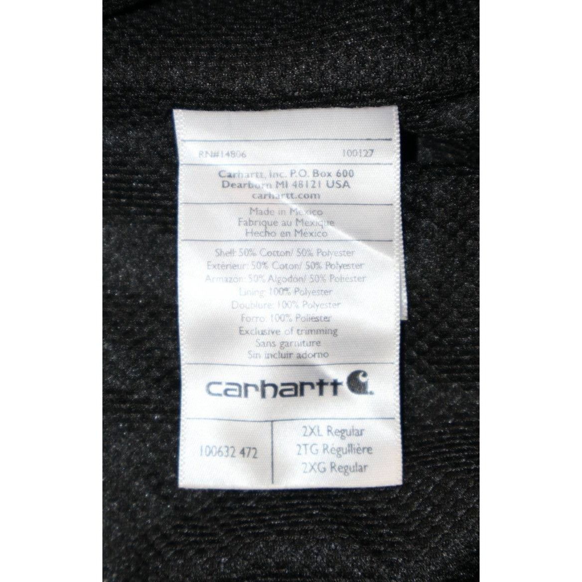 Carhartt Carhartt Rain Defender Thermal Lined Hoodie Mens 2XL Navy Size US XXL / EU 58 / 5 - 3 Thumbnail