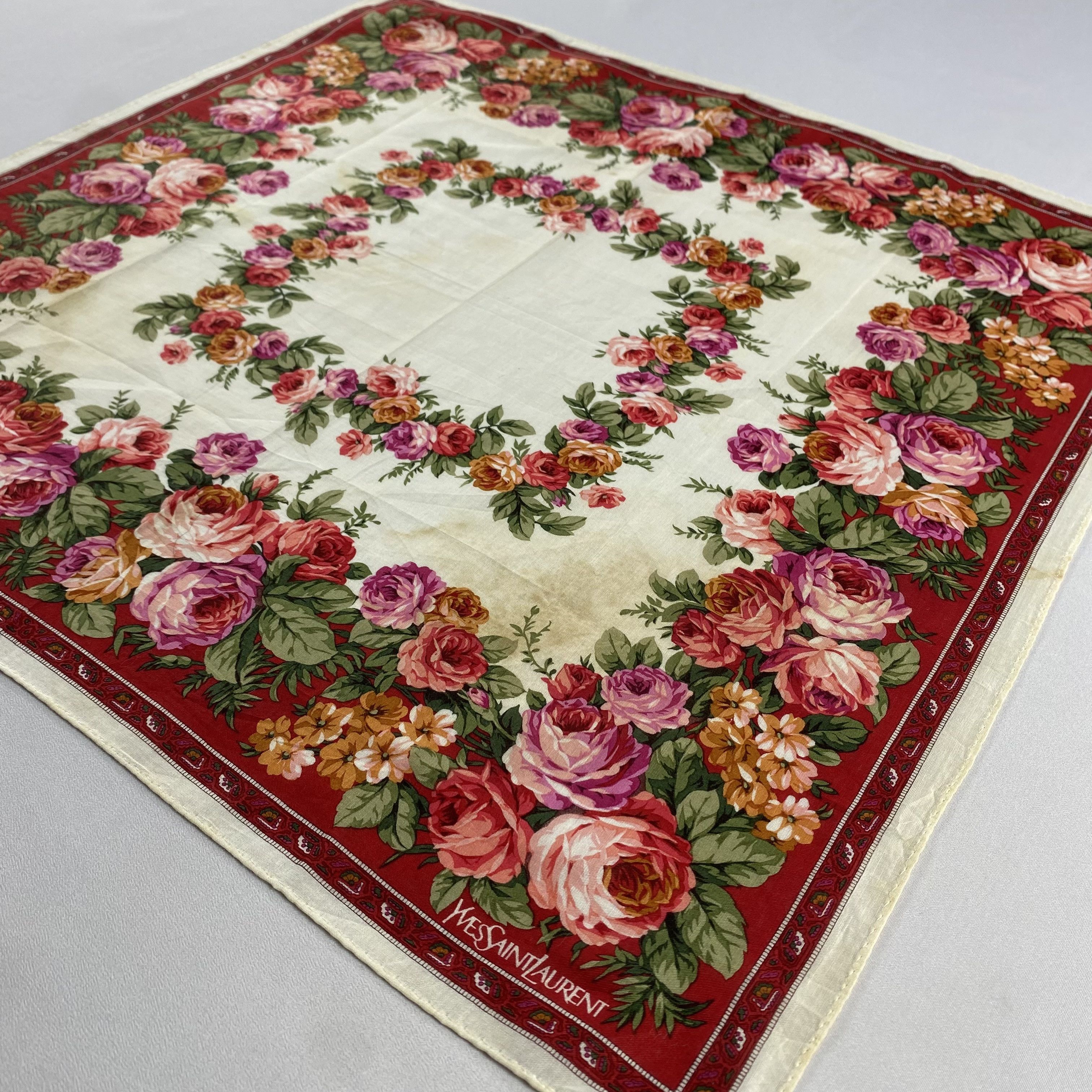 Vintage Yves Saint Laurent Bandana/ Handkerchief / Neckerchief-P1731 Size ONE SIZE - 2 Thumbnail