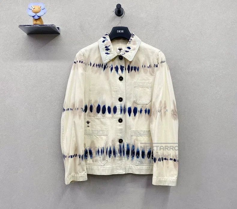 Dior Dior Apricot-coloured tie-dye coat Size XS / US 0-2 / IT 36-38 - 1 Thumbnail