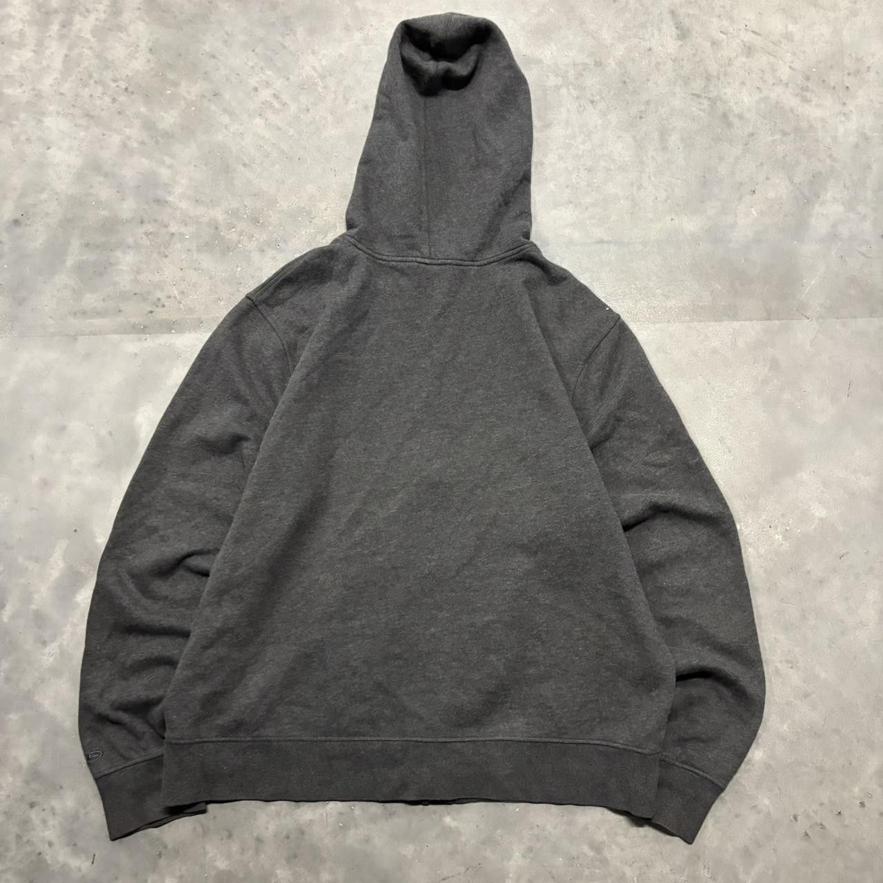 Japanese Brand × Vintage Crazy Vintage Y2K/2000s Dark Grey Blank Essential Zip Up Hoodie! Size US XL / EU 56 / 4 - 6 Thumbnail