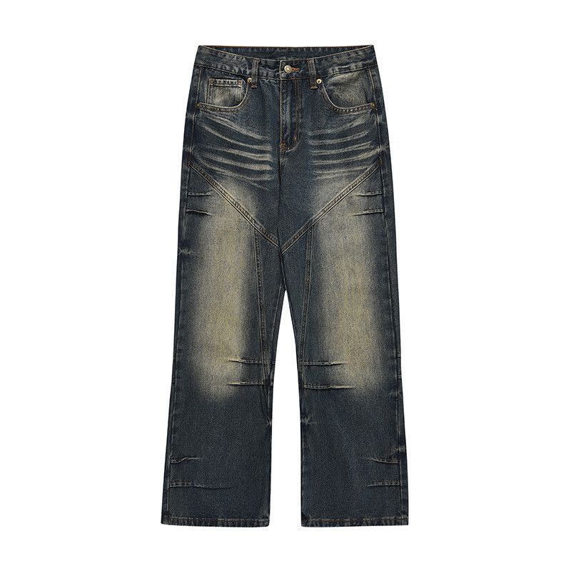 Vintage American retro gradient vibe distressed flared jeans Size US 32 / EU 48 - 1 Thumbnail