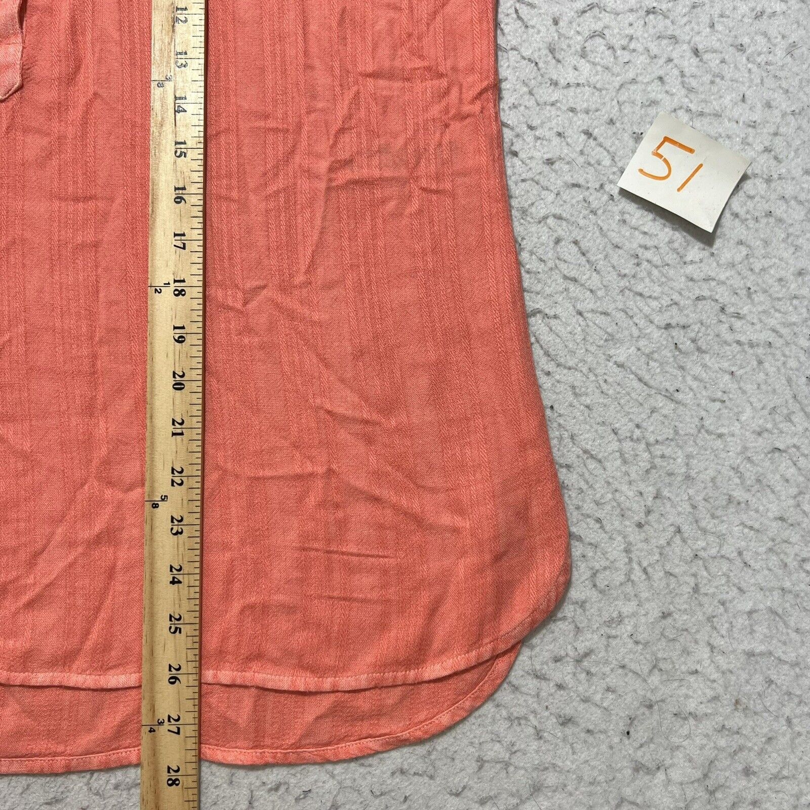 Chicos Chico's Large Linen Blend Short Sleeve Half Button Up Shirt Size L / US 10 / IT 46 - 9 Thumbnail