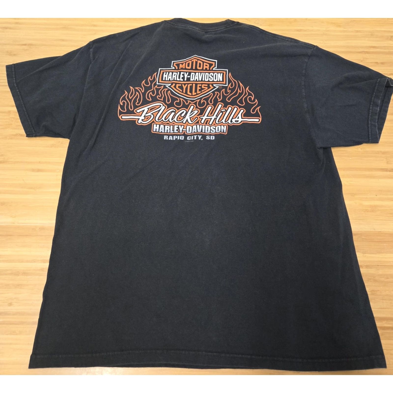 Harley Davidson Harley-Davidson Shirt Mens XL Black Hills Rapid City SD Biker Motorcycle 2006 Size US XL / EU 56 / 4 - 4 Thumbnail