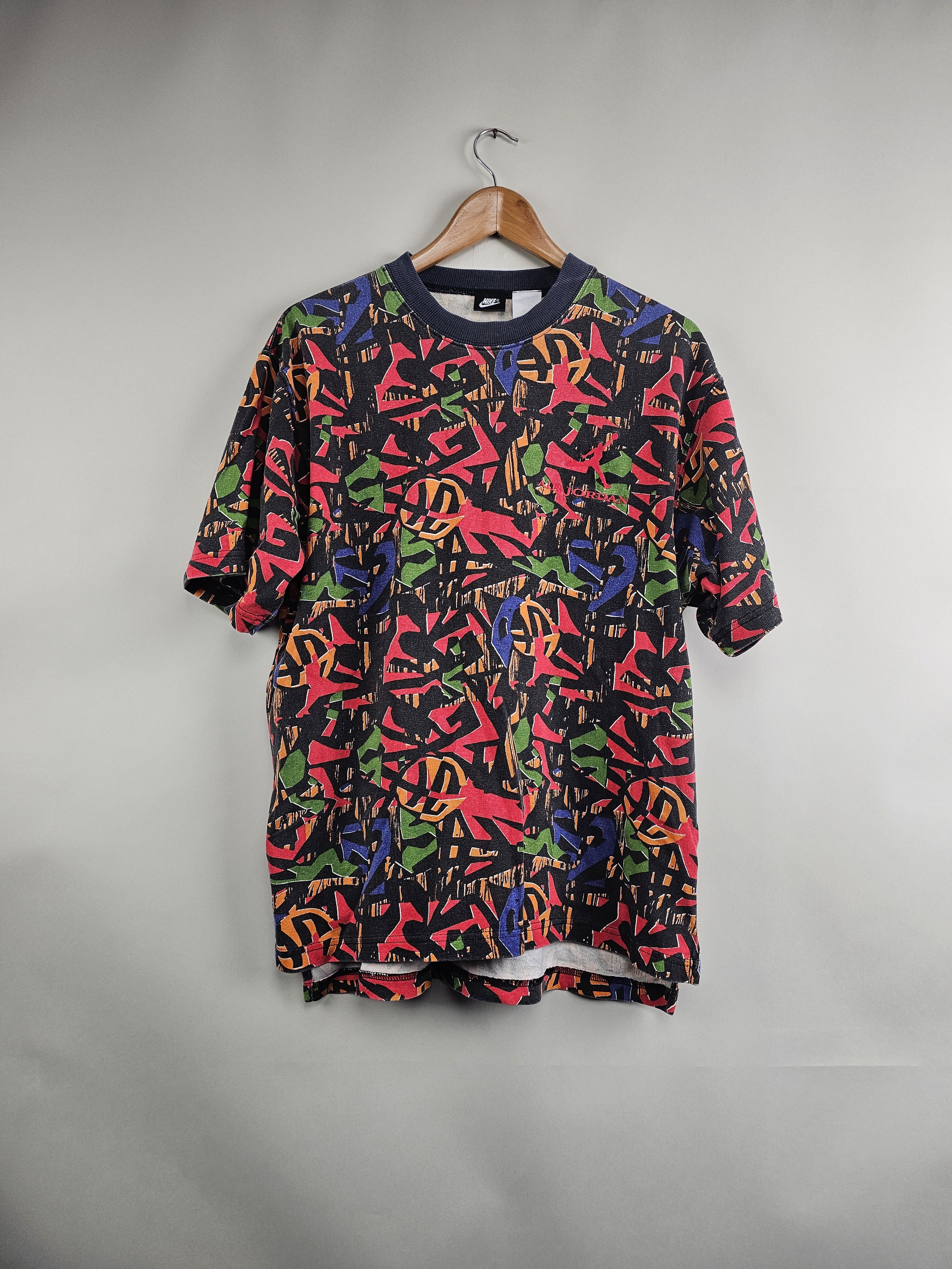 Jordan Brand × Nike × Vintage 90s Nike Air Jordan VII All Over print Size US L / EU 52-54 / 3 - 1 Thumbnail