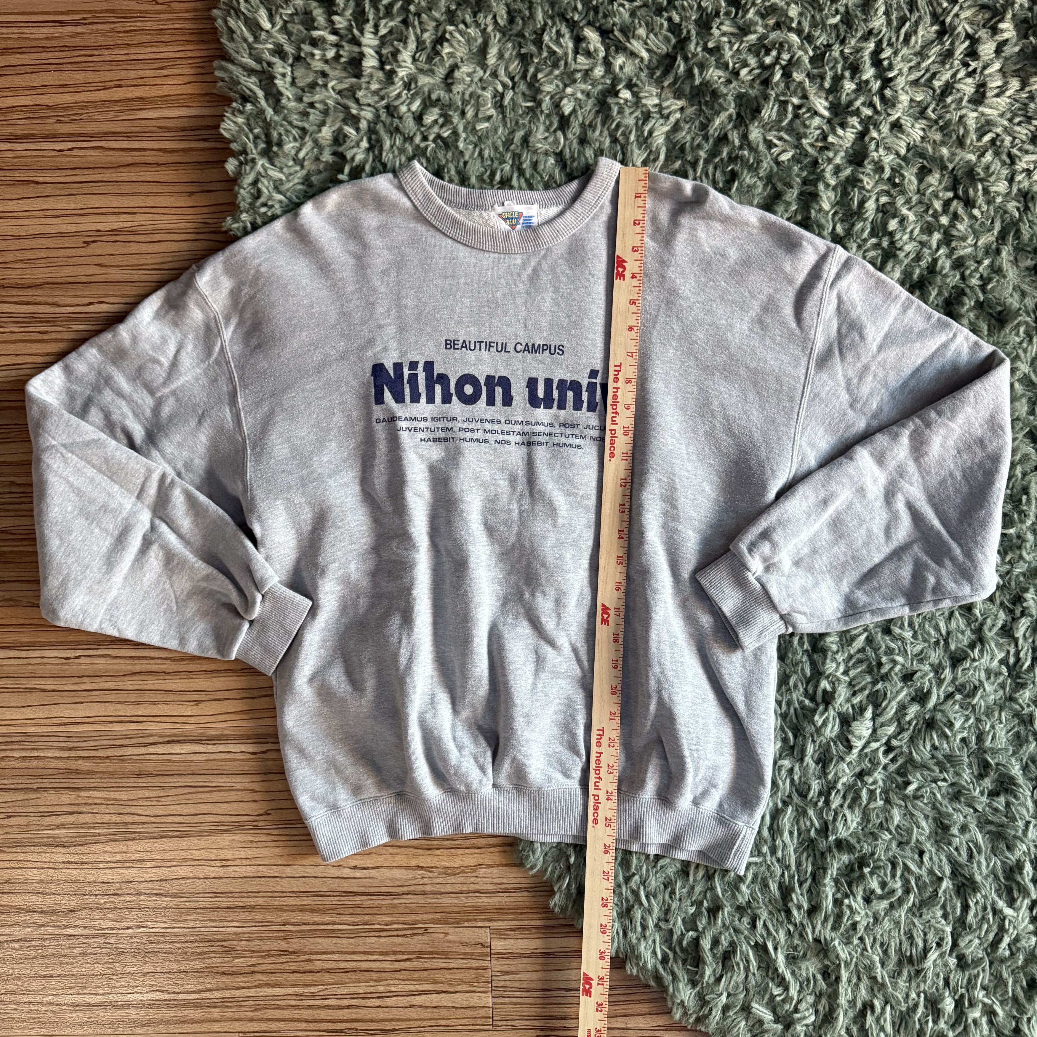 Vintage Nihon University Sweatshirt Size US L / EU 52-54 / 3 - 2 Thumbnail
