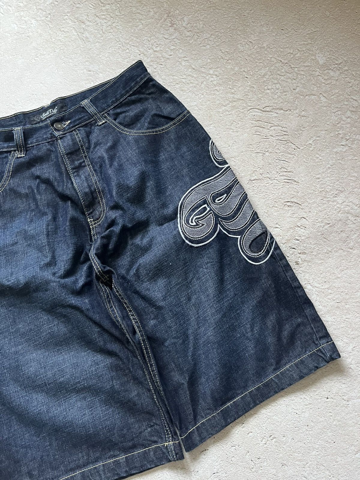 Southpole VTG y2k baggy jeans shorts jorts 90 southpole carpenter Y2K Size US 34 / EU 50 - 4 Thumbnail