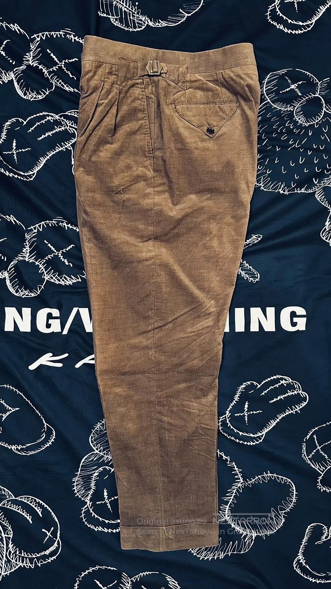 Japanese Brand Custom High-Waisted Corduroy Pants. Size US 30 / EU 46 - 1 Thumbnail
