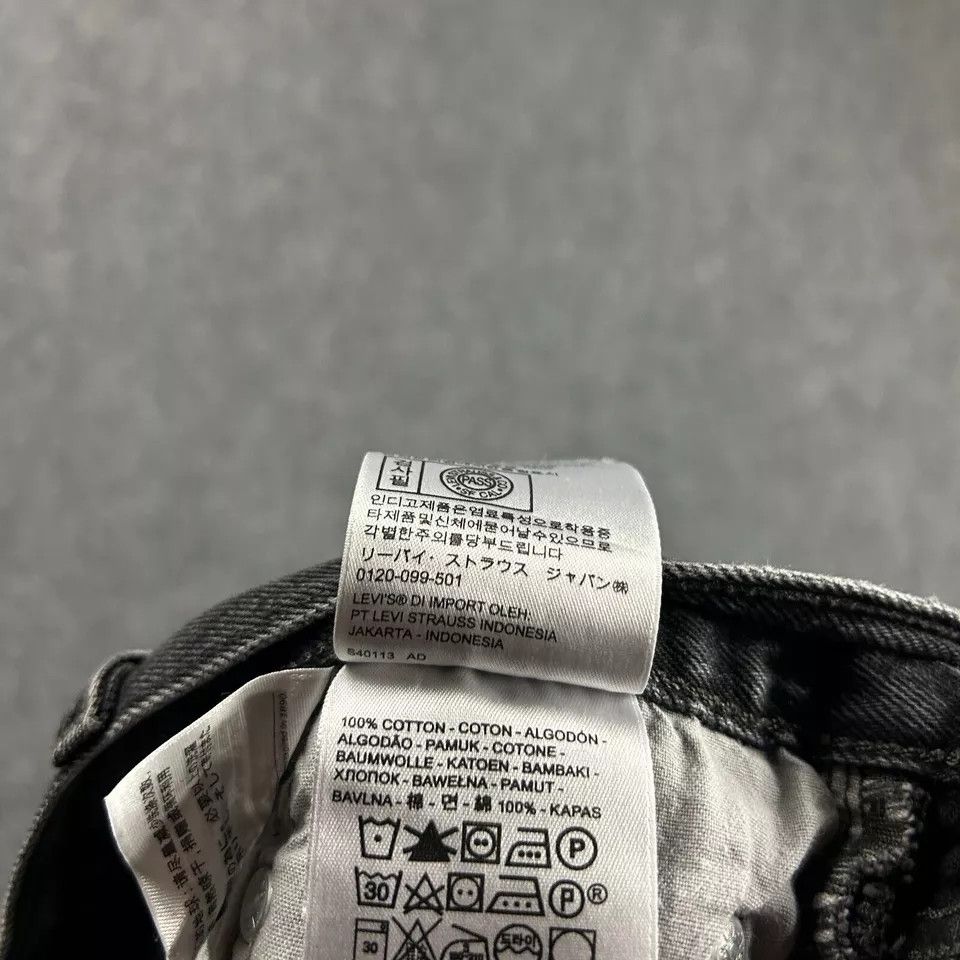 Levi's Levi's Shorts Womens 29 Denim Charcoal Wash Cut Off 501 Size 29" - 8 Thumbnail
