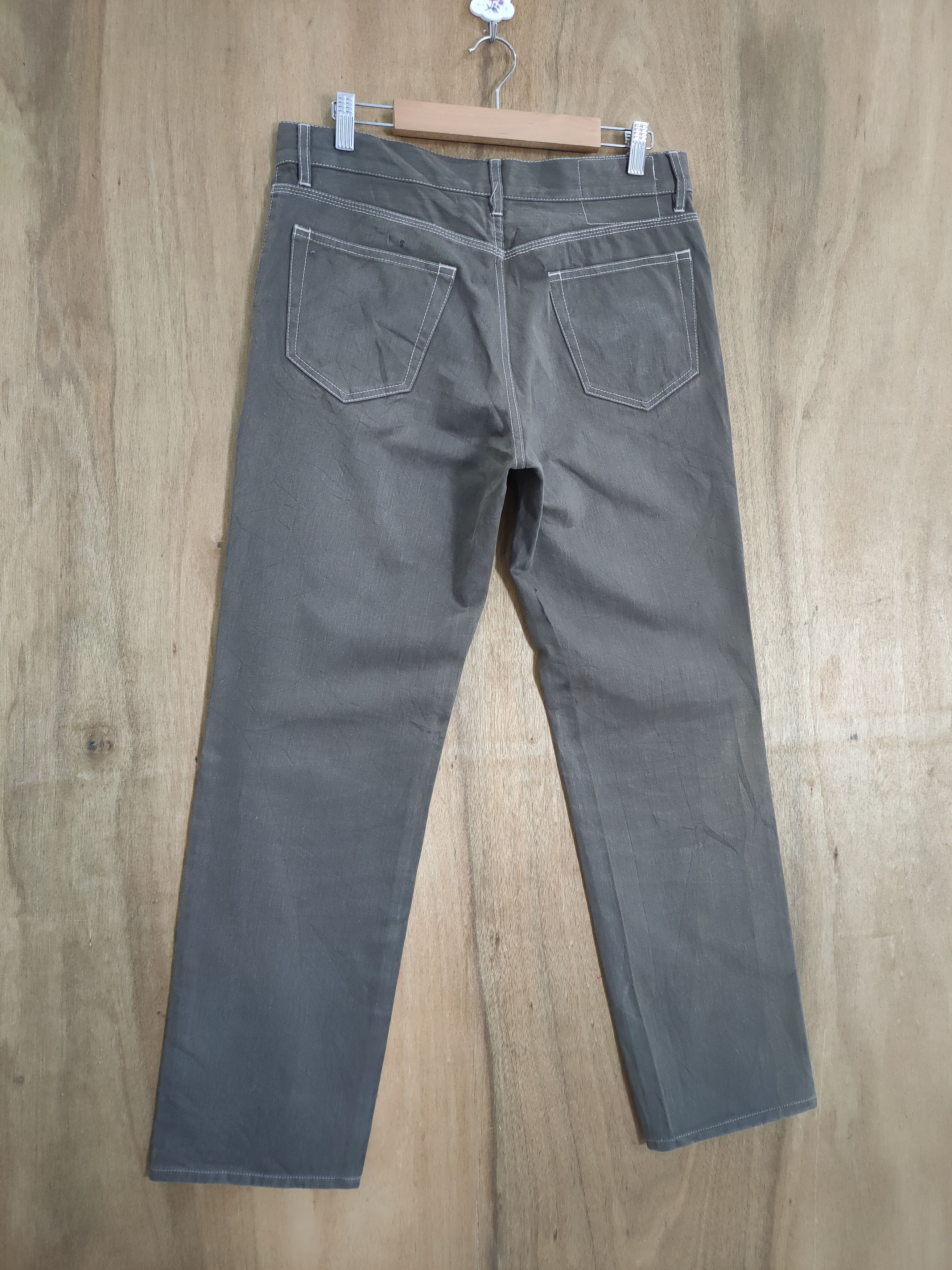 Yohji Yamamoto INED HOMME by YOHJI YAMAMOTO BROWN DENIM PANTS Size US 32 / EU 48 - 2 Thumbnail
