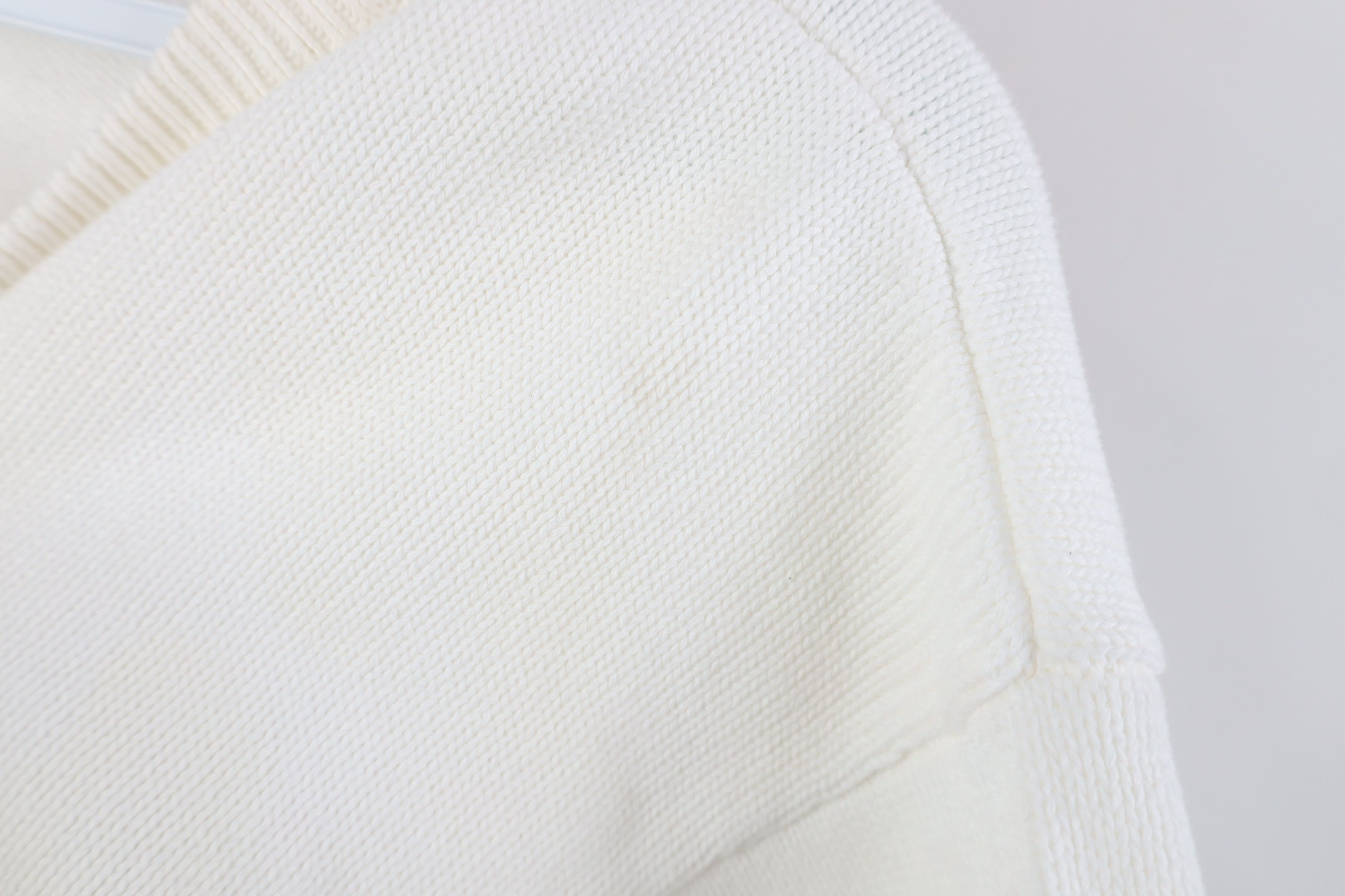 Vintage Vintage 90s Streetwear Cotton Knit Crewneck Sweater White Size XL / US 12-14 / IT 48-50 - 6 Thumbnail