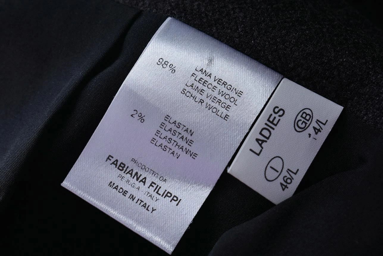 Fabiana Filippi Women's Fabiana Filippi Gray Wool Maxi Pencil Skirt Size L Size 34" / US 12 / IT 48 - 7 Thumbnail