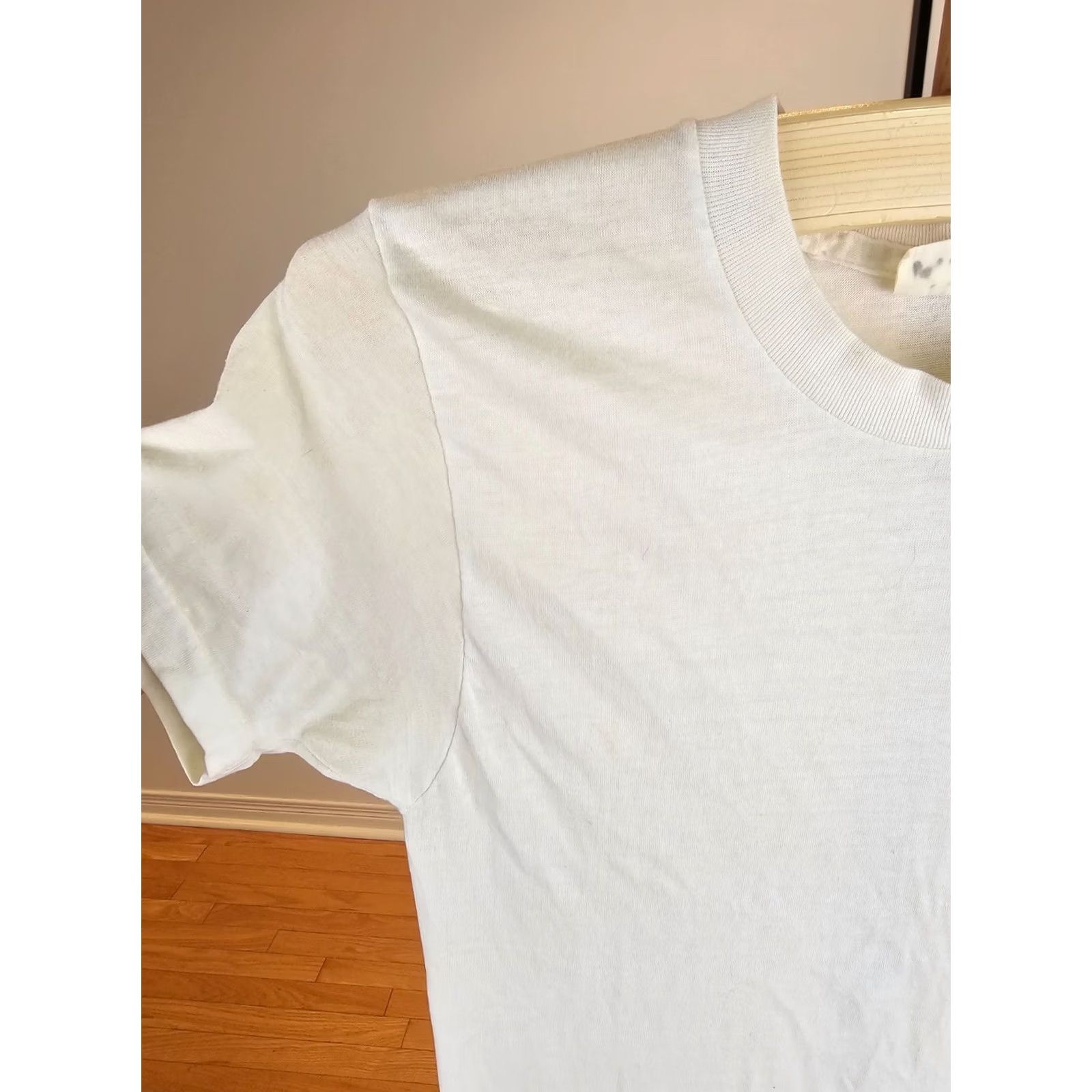 JCPenney VINTAGE JC PENNEY T-Shirt SHIRT Men SZ M 50/50 White Yellowing Logo Stitch 70's 70s Size US S / EU 44-46 / 1 - 5 Thumbnail