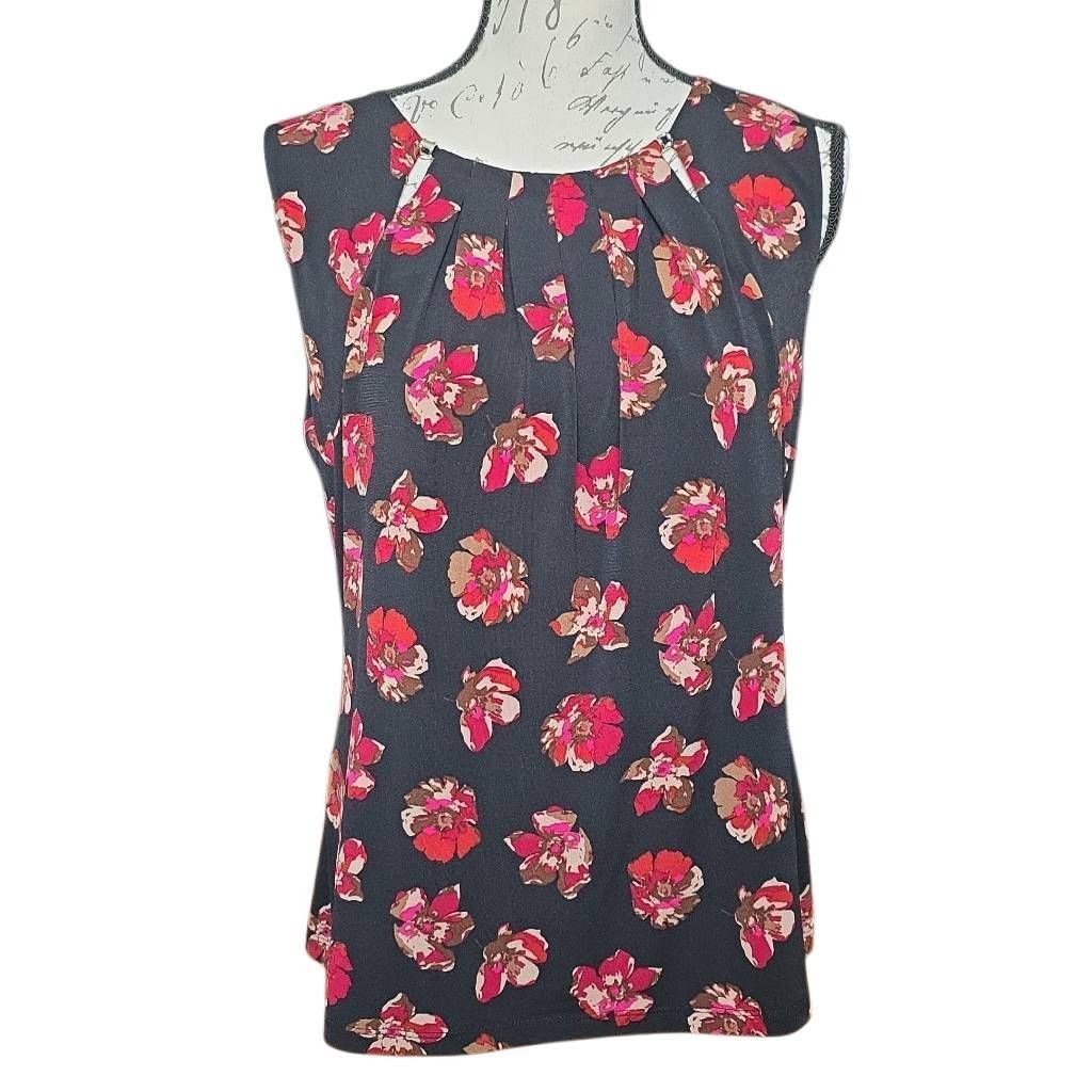 Tommy Hilfiger Tommy Hilfiger Women’s Size Large Black Red Pleated Front Sl Size L / US 10 / IT 46 - 1 Thumbnail